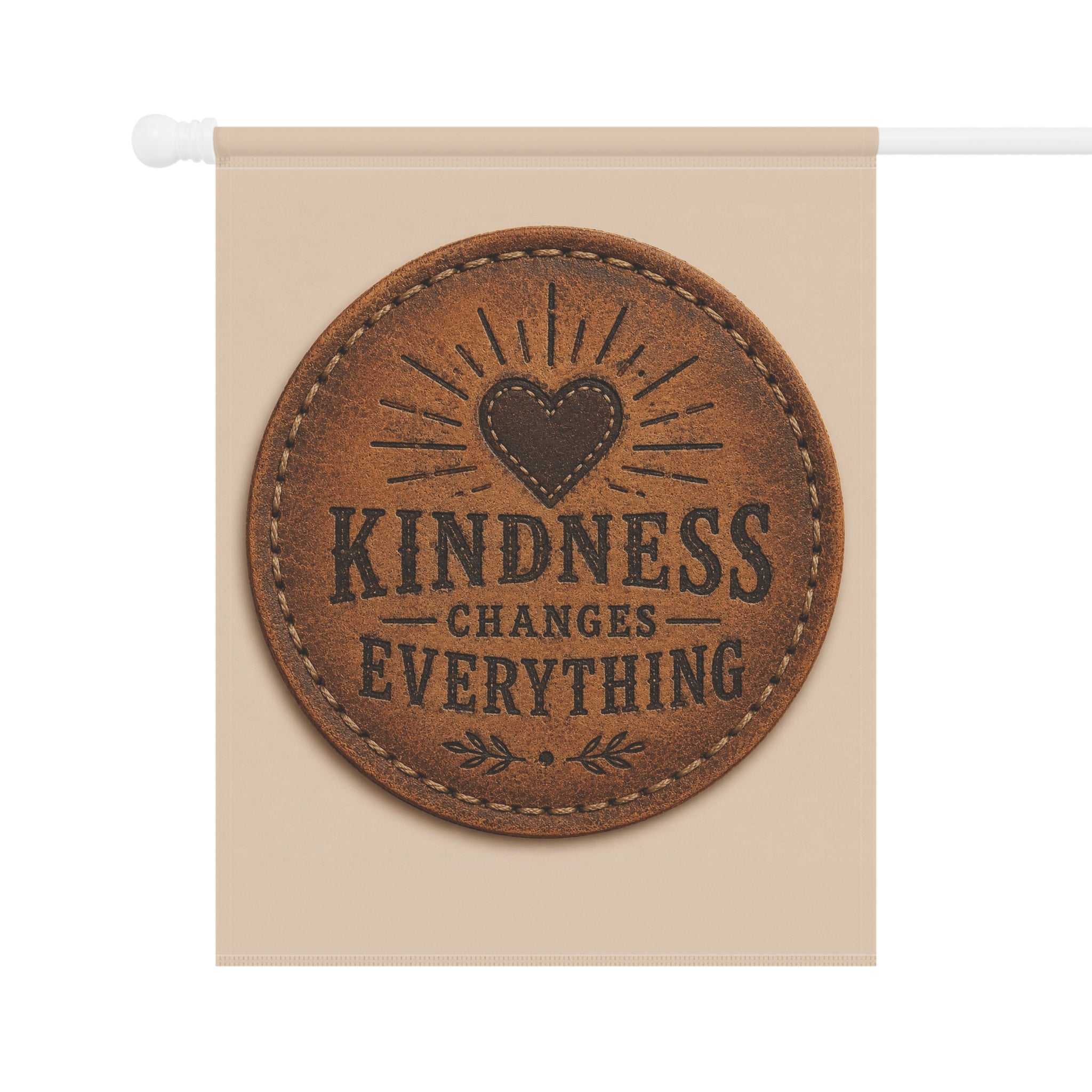 Kindness Changes Everything Garden Flag | Inspirational Home & Garden Banner | Faith Freedom Creations