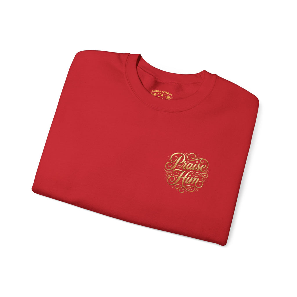 Praise Psalm 150 Sweatshirt | Christian Faith Crewneck Pullover | Inspirational Worship Apparel