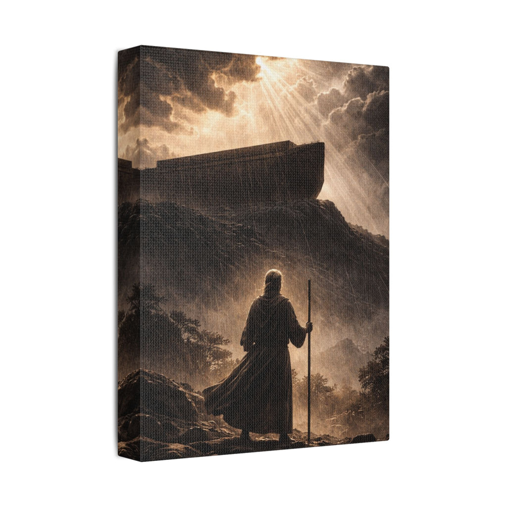 Noah After the Flood Canvas Print – Biblical Christian Wall Art