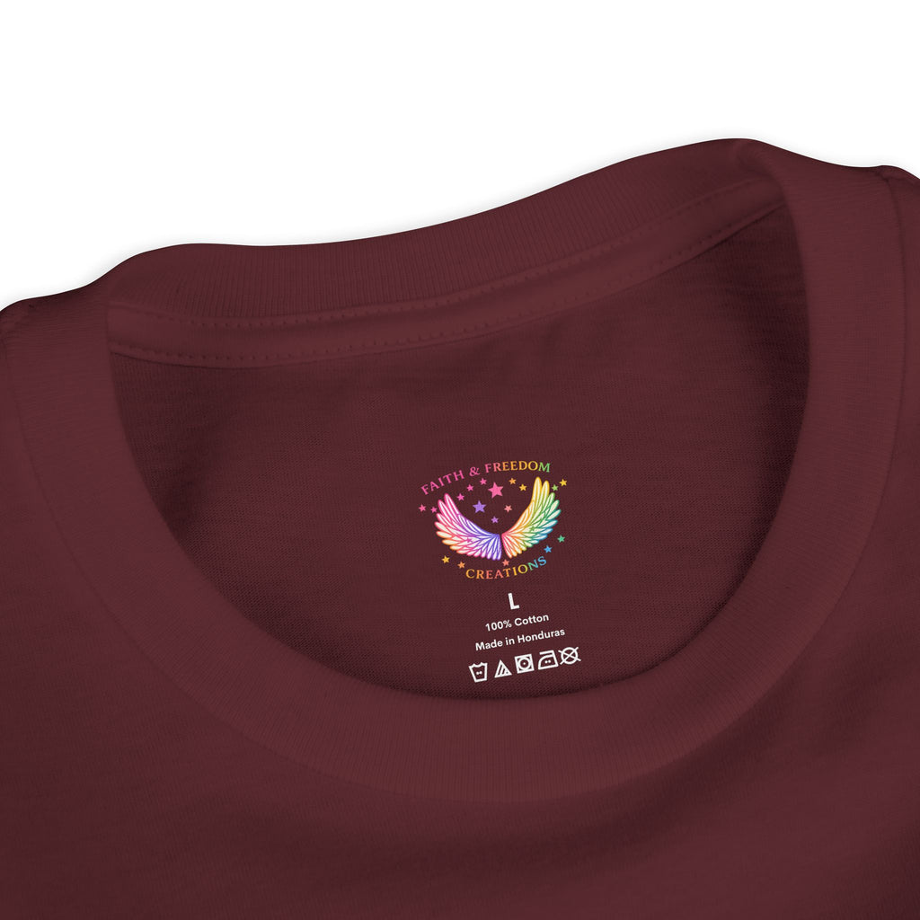 Youth Jesus Floral Script T-Shirt – Butterfly Christian Kids Tee | Faith Youth Shirt