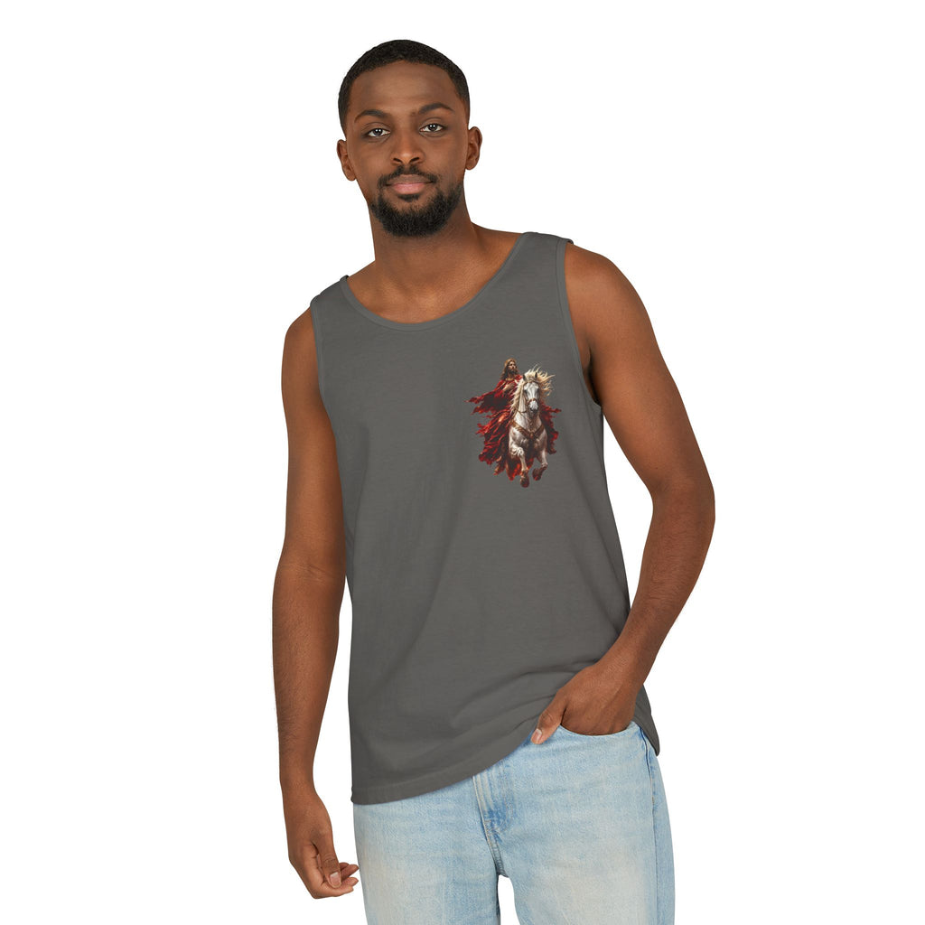Jesus Second Coming Tank Top | Jesus on White Horse Christian Tank | Inspirational Faith Apparel