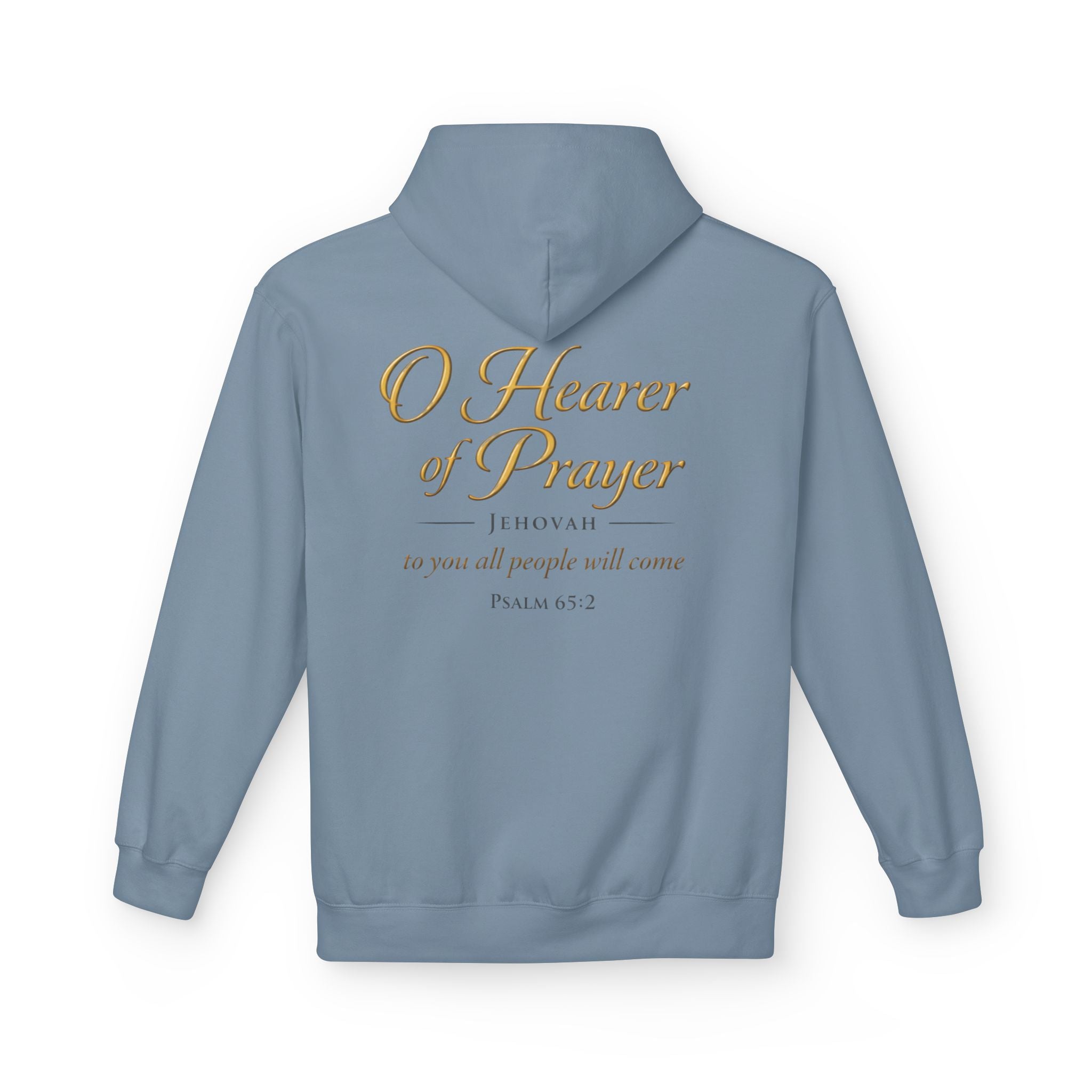 Prayer Hoodie – “O Hearer of Prayer” Psalm 65:2 Christian Pullover | Faith & Freedom Creations