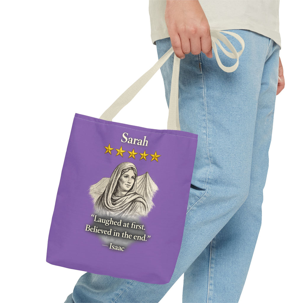 Sarah – Personalized Tote Bag | “Laughed at First. Believed in the End.” Review – Five-Star Faith Series