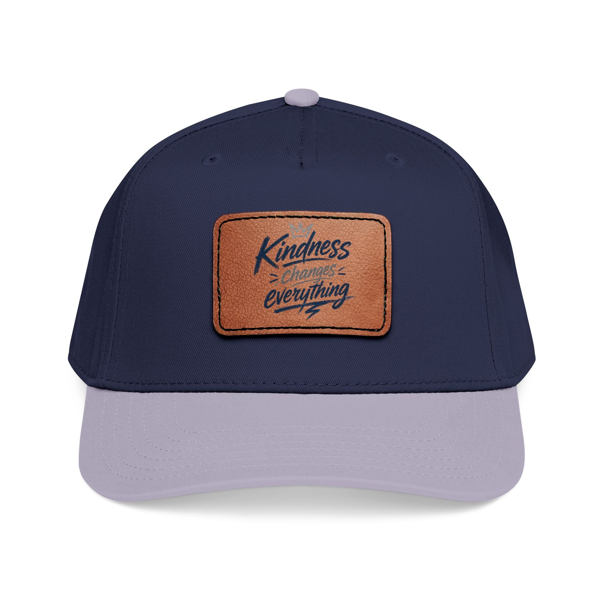 Kindness Changes Everything Leather Patch Hat | Inspirational Baseball Cap | Vintage Style Faith Apparel