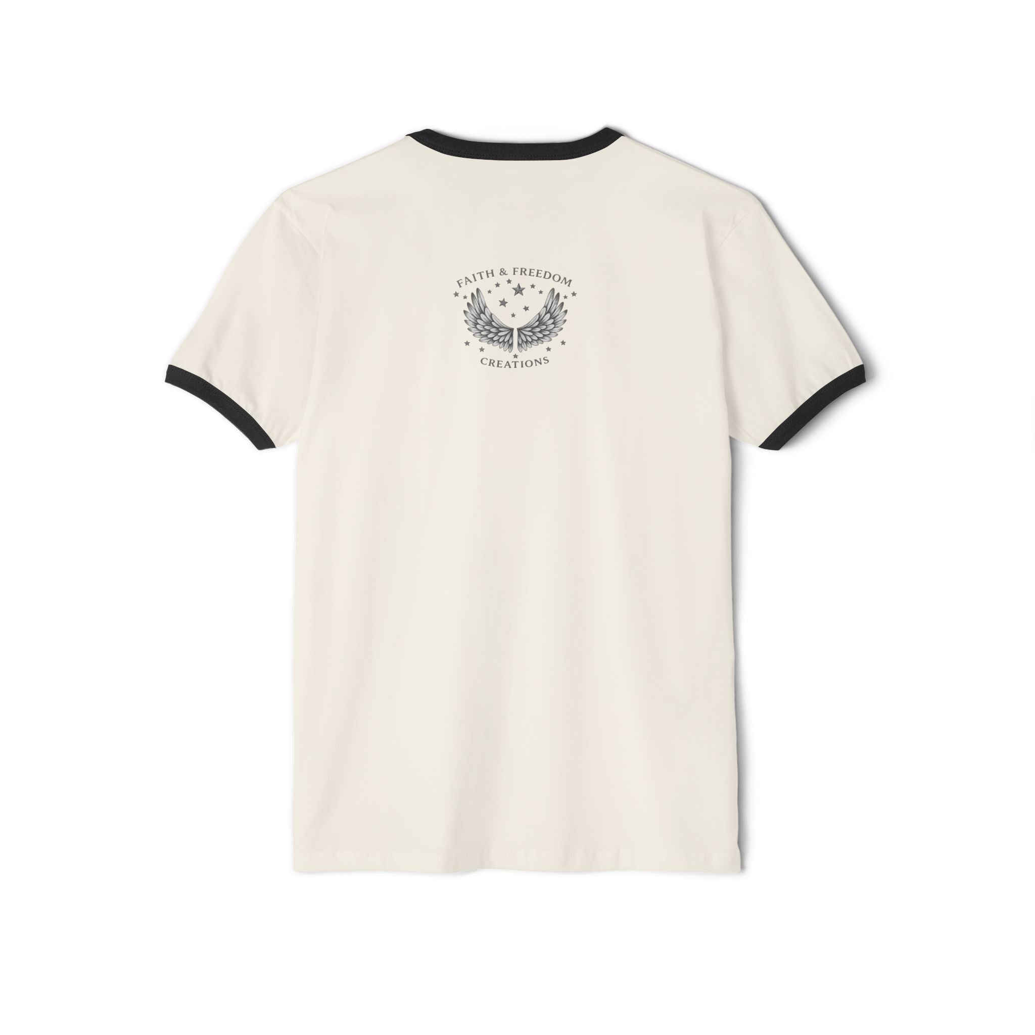 Abraham – Ringer Tee | “I Trusted the Promise” Vintage Graphic – Five-Star Faith Series