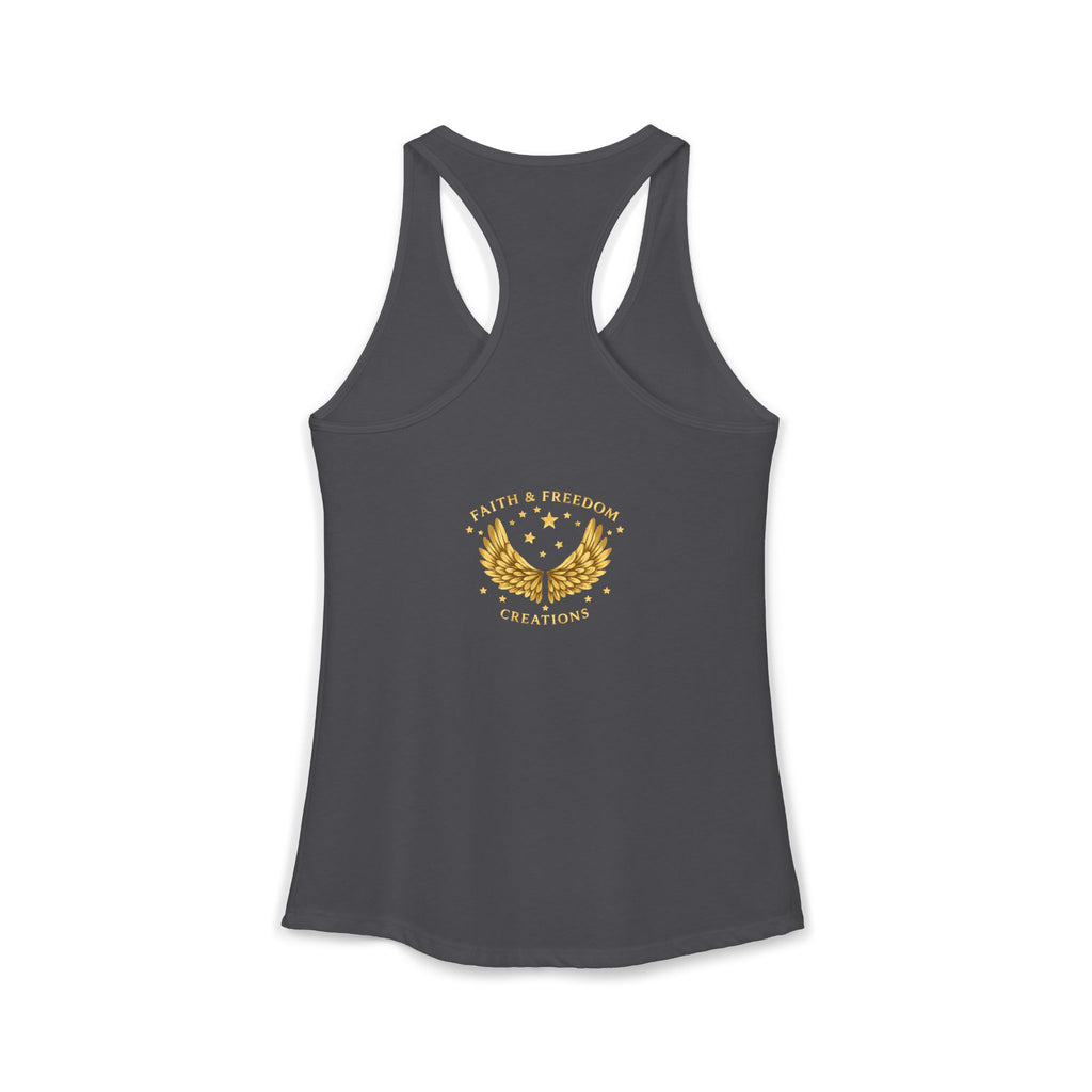 Cherish Loyalty – Women’s Racerback Tank | Inspirational Faith Graphic