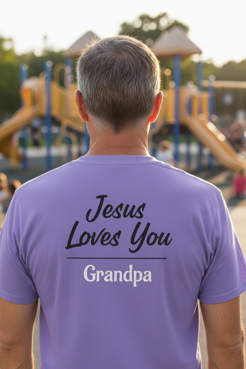 Jesus Loves You Personalized Faith T-Shirt — Custom Back Christian Graphic Tee