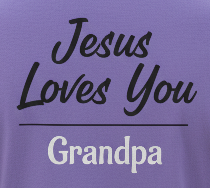 Jesus Loves You Personalized Faith T-Shirt — Custom Back Christian Graphic Tee