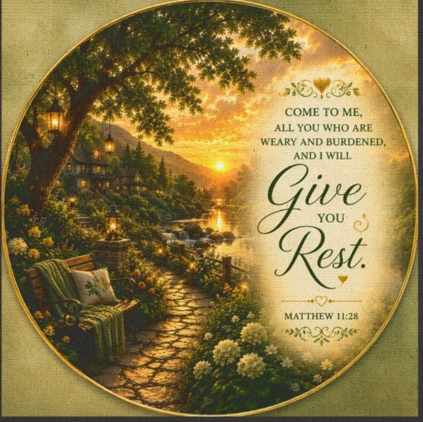 Come to Me and I Will Give You Rest Tote Bag | Matthew 11:28 Christian Canvas Tote