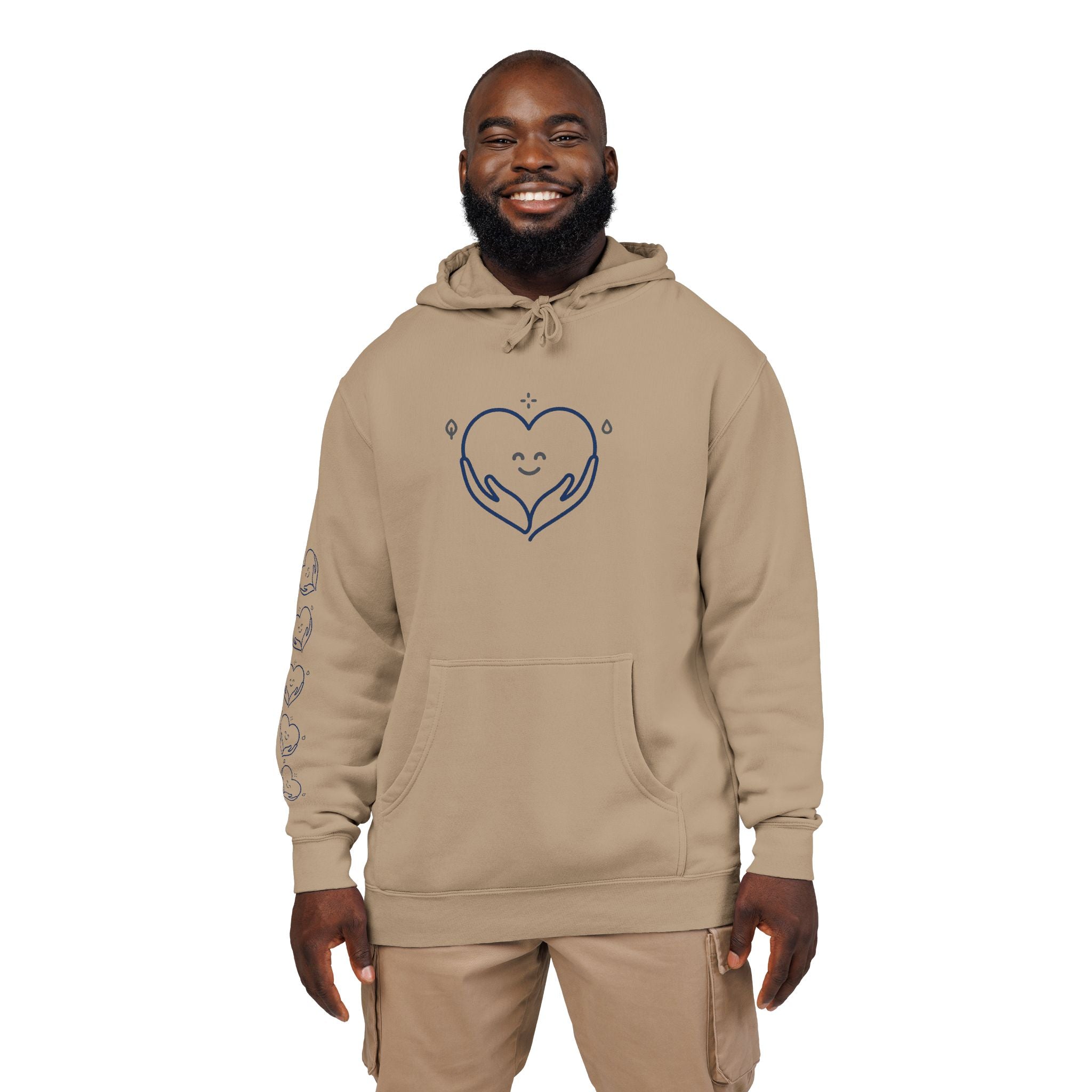 Kindness Changes Everything Hoodie – Heart Graphic Pigment-Dyed Sweatshirt