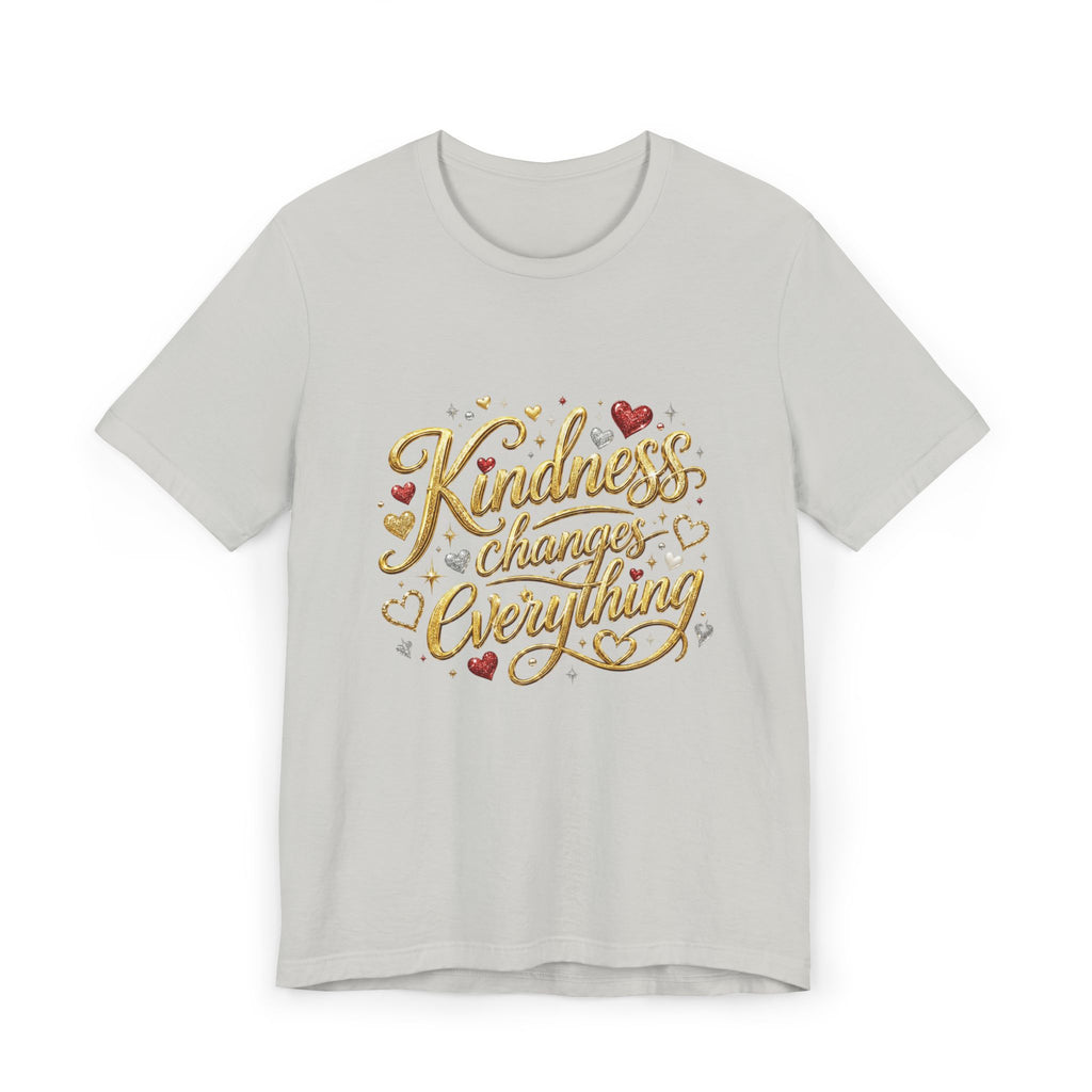 Kindness Changes Everything T-Shirt | Inspirational Script Graphic Tee | Soft Everyday Kindness Shirt