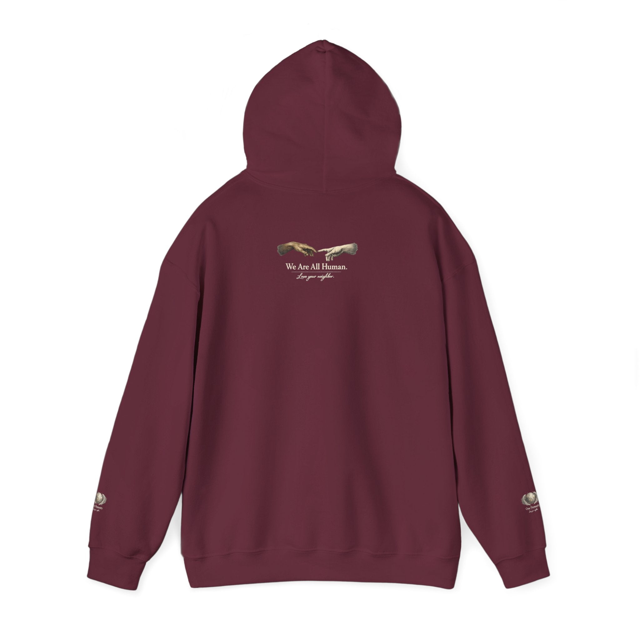 “Love People Anyway” Hoodie – Inspirational Script Graphic Sweatshirt | Compassion Message Pullover
