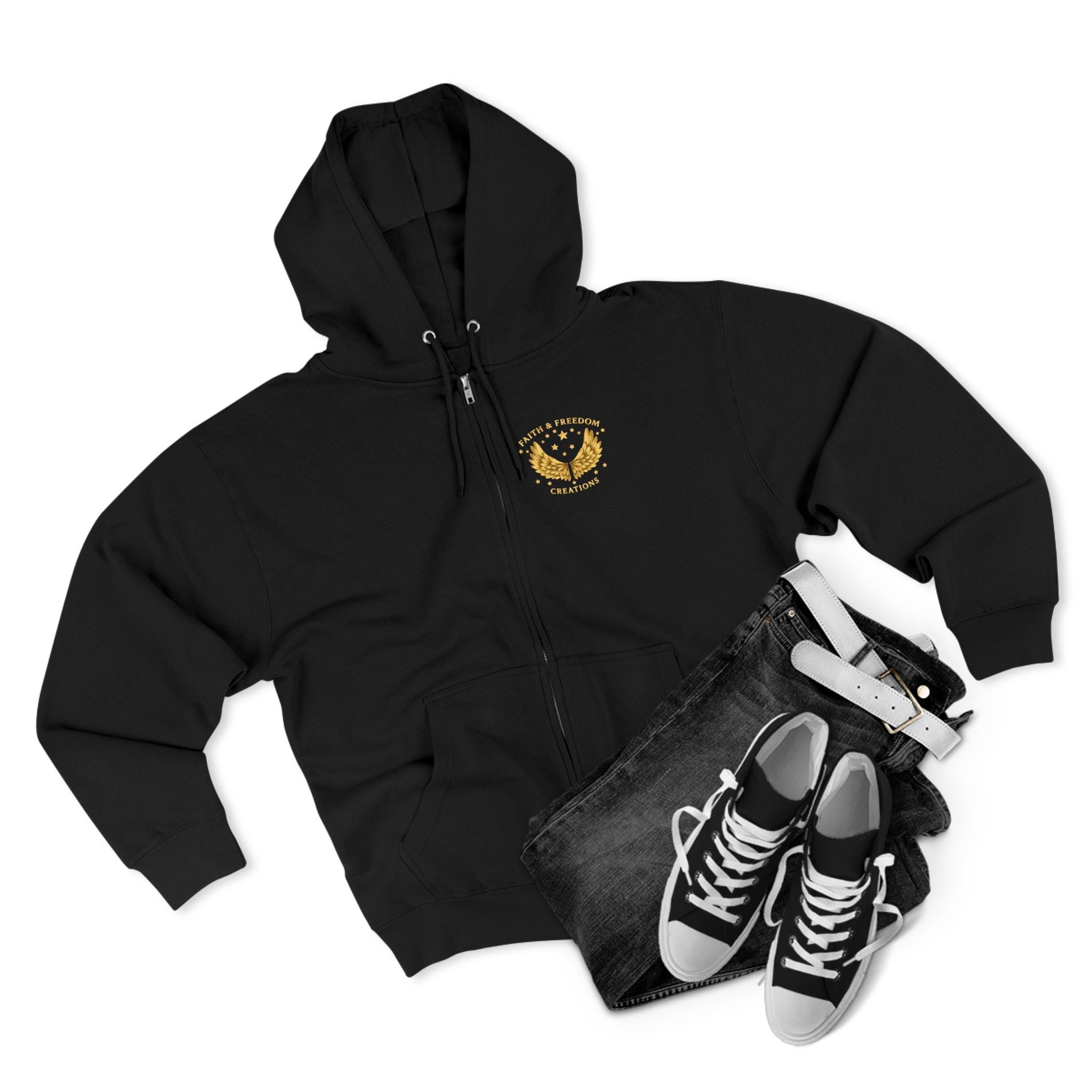 Eden Garden Tours – Zip Hoodie | Vintage Botanical Travel Graphic – Five-Star Faith Series