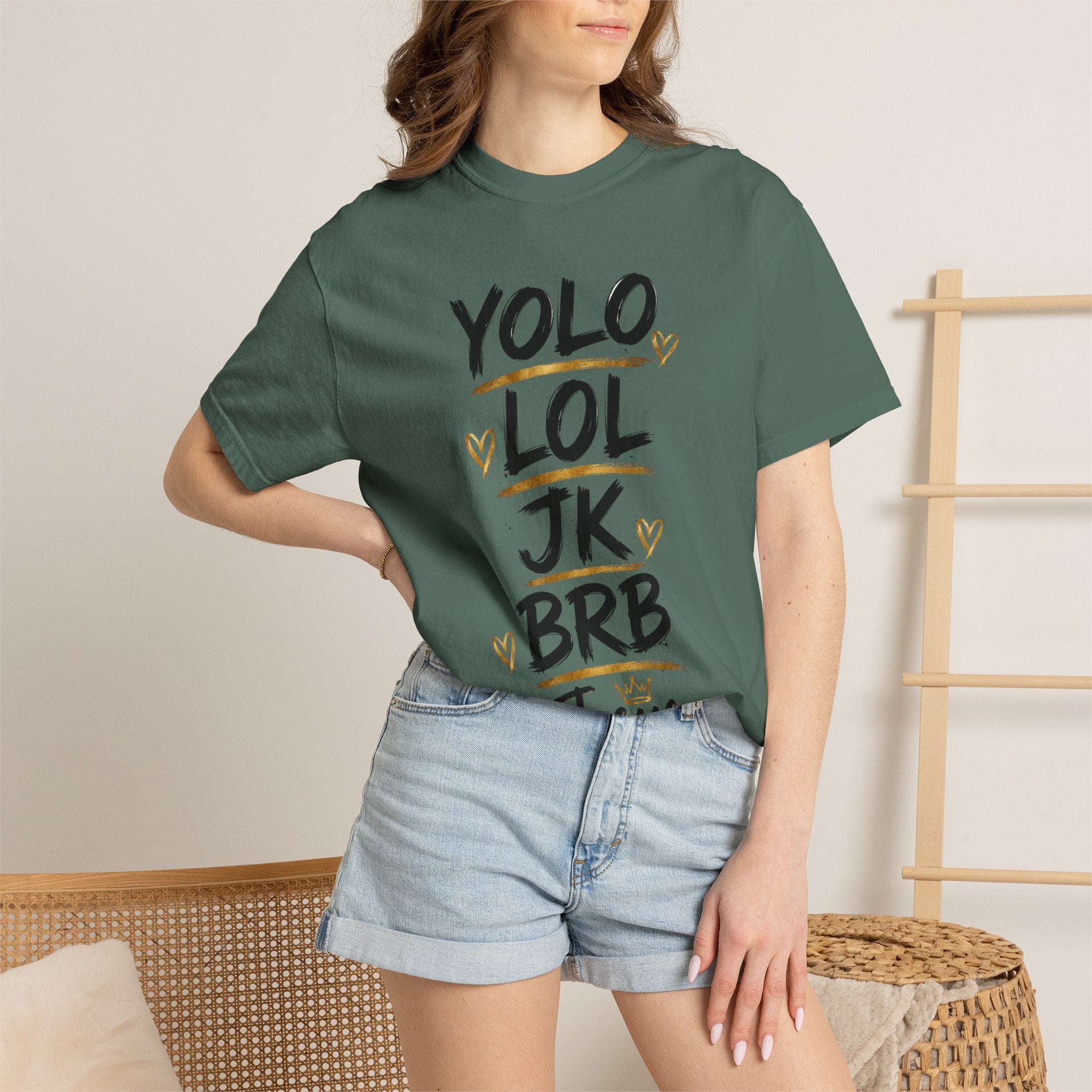 YOLO LOL JK BRB ~Jesus T-Shirt | Comfort Colors® Christian Graphic Tee