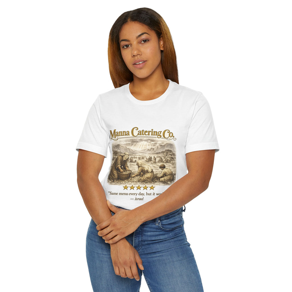 “Same Menu Every Day, But It Works” – Vintage Graphic T-Shirt| Five-Star Faith Series