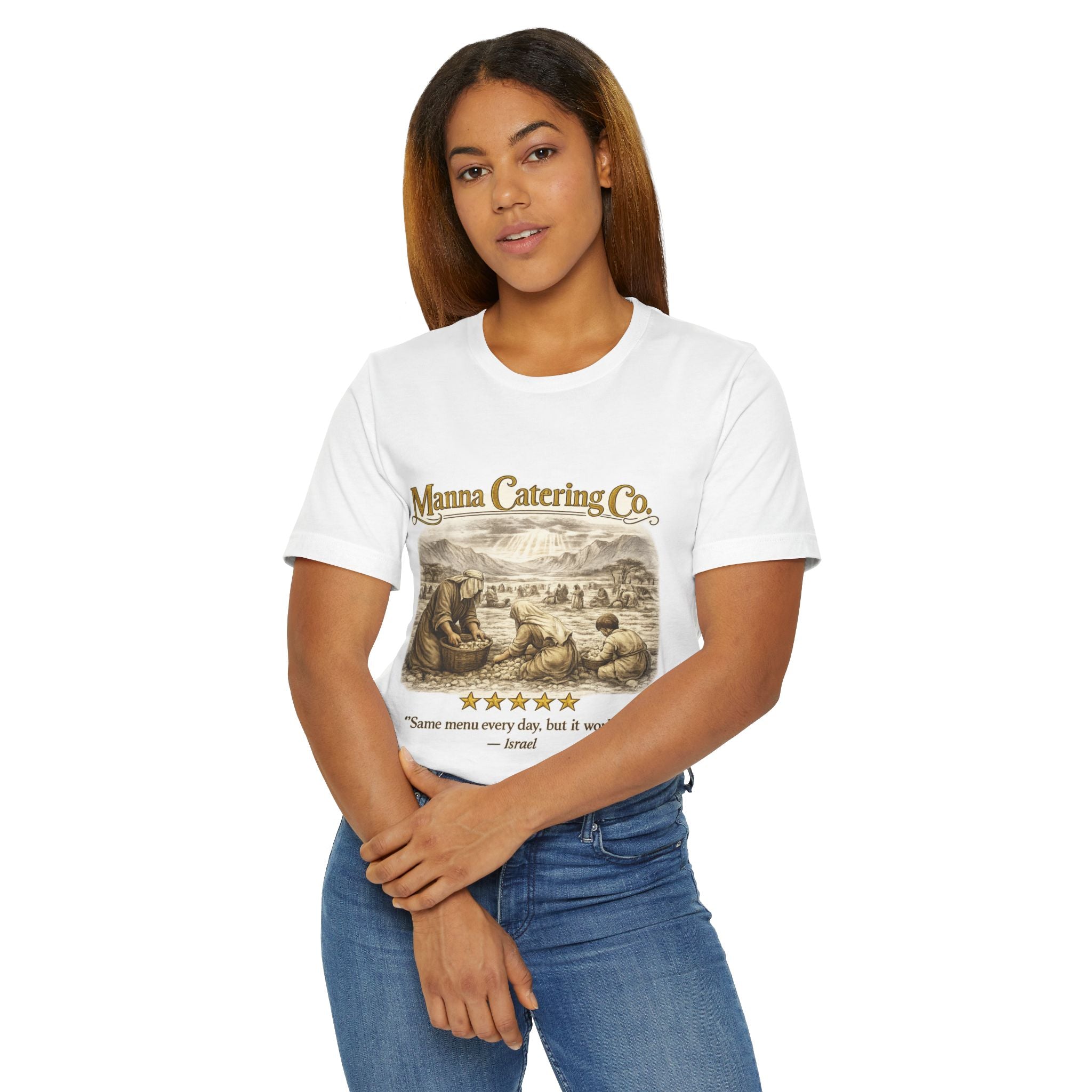 Vintage Graphic T-Shirt — "Same Menu Every Day, But It Works."