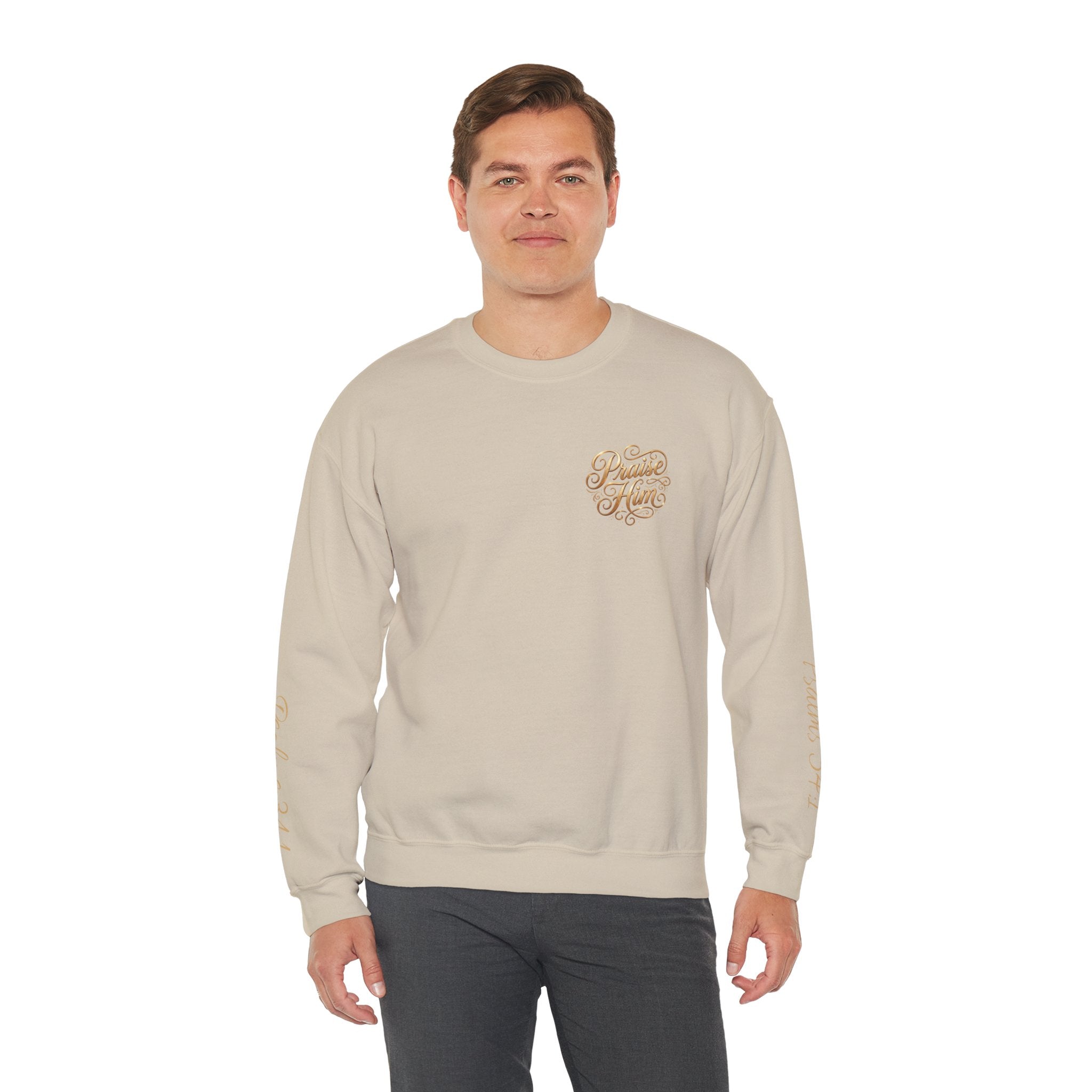 Praise Psalm 150 Sweatshirt | Christian Faith Crewneck Pullover | Inspirational Worship Apparel