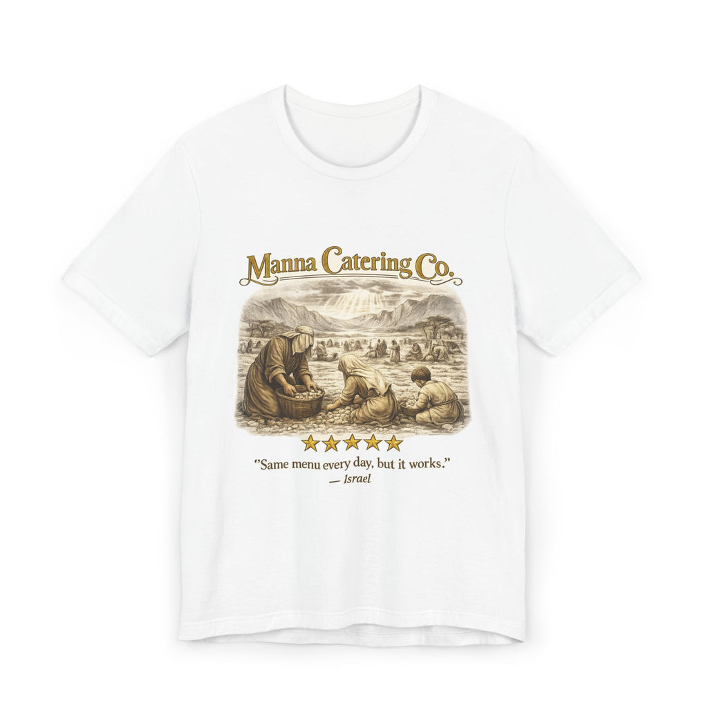 “Same Menu Every Day, But It Works” – Vintage Graphic T-Shirt| Five-Star Faith Series