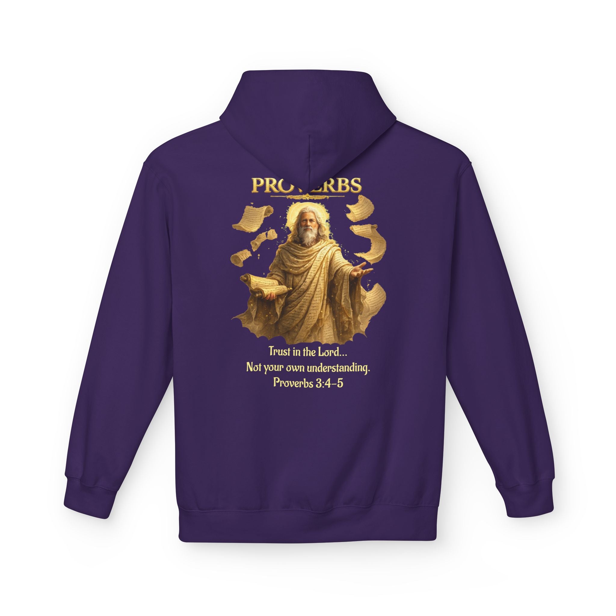 Proverbs “Trust in the Lord” Hoodie – Christian Scripture Pullover | Proverbs 3:5 Faith Sweatshirt