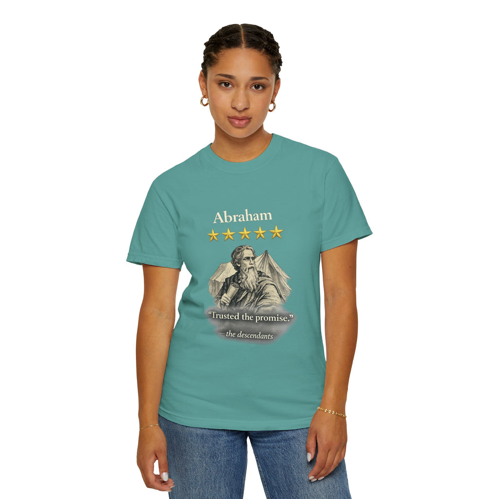 Abraham – Vintage T-Shirt | “I Trusted the Promise” Graphic – Five-Star Faith Series