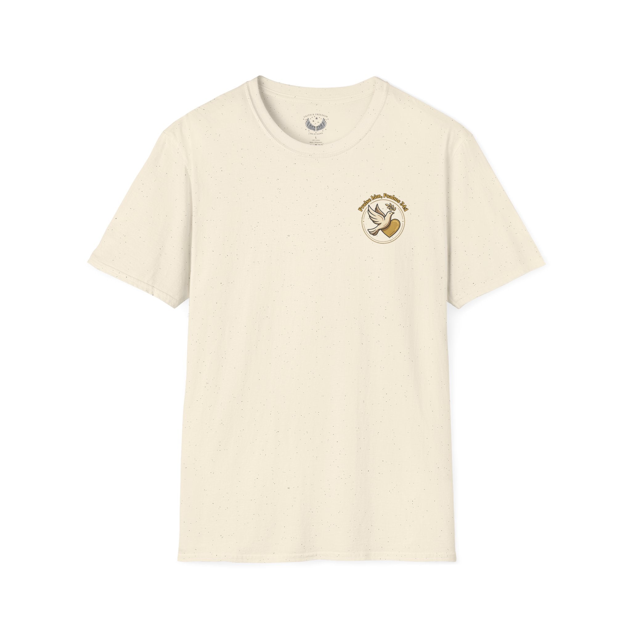 Dove of Peace Pocket T-Shirt | Pray Love Remember Christian Tee | Faith Freedom Creations