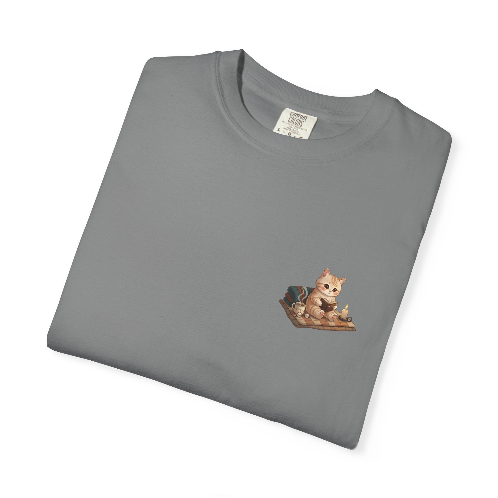 Cozy Cat Prayer T-Shirt — Faith Heart Cat Tee | Christian Cat Lover Shirt