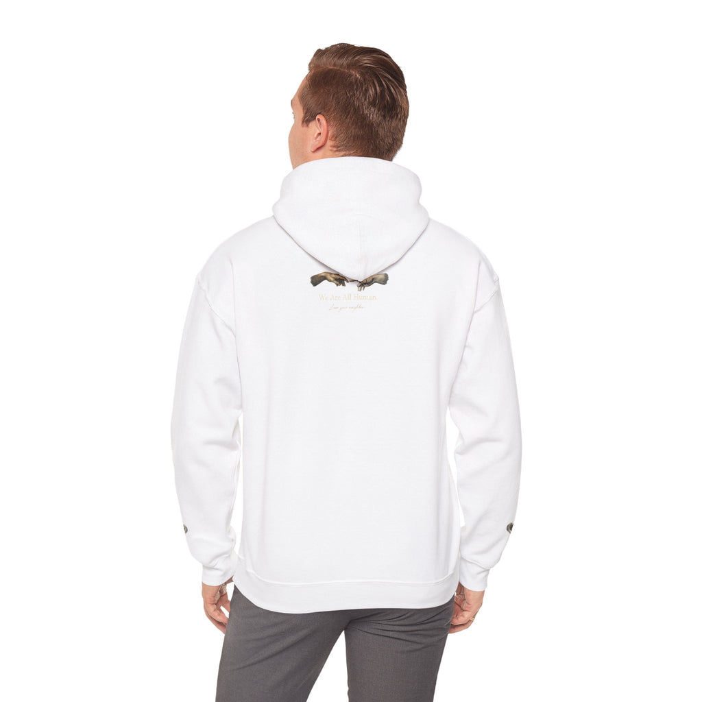 “Love People Anyway” Hoodie – Inspirational Script Graphic Sweatshirt | Compassion Message Pullover