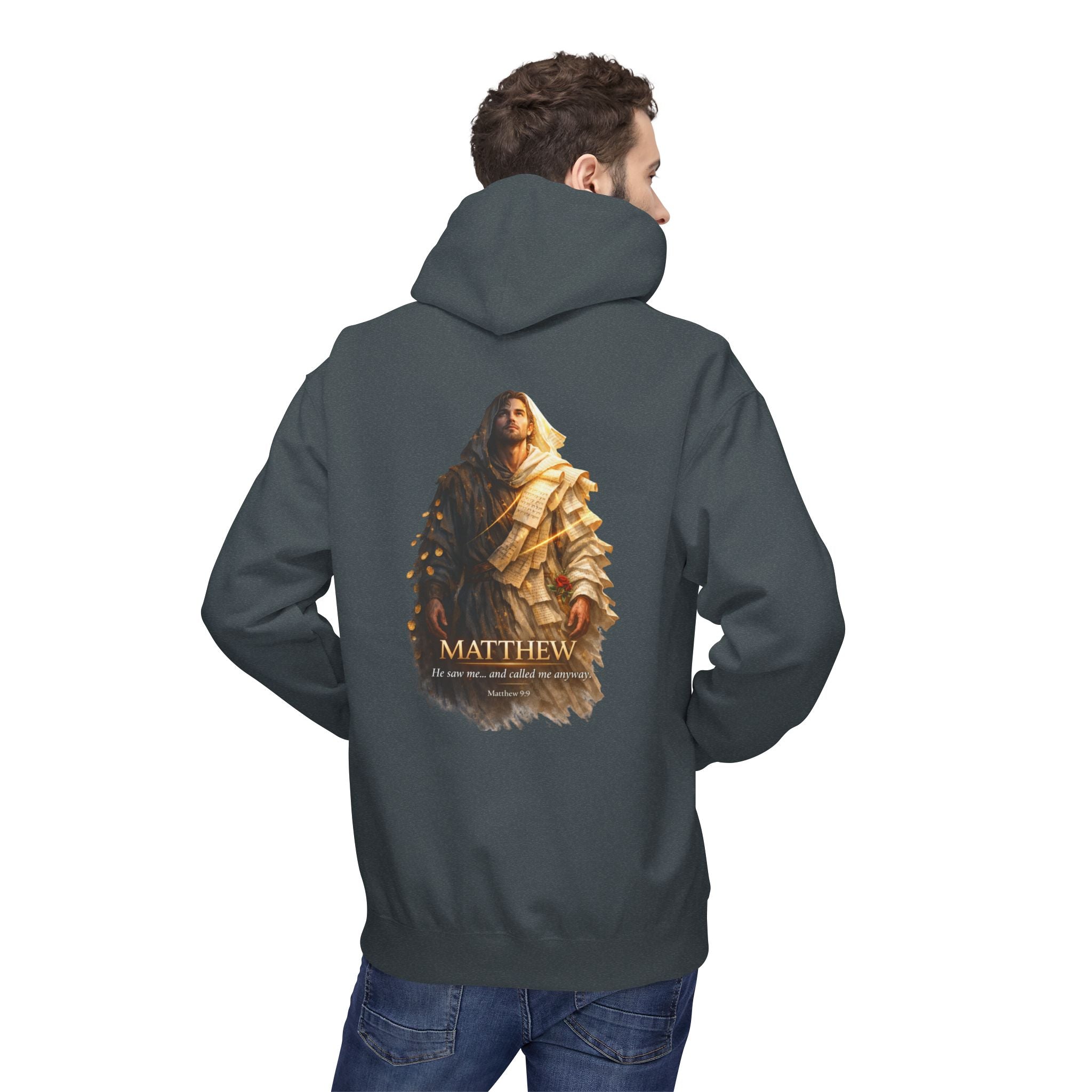 Matthew Gospel Hoodie | Inspirational Christian Faith Hoodie | Scripture Inspired Pullover