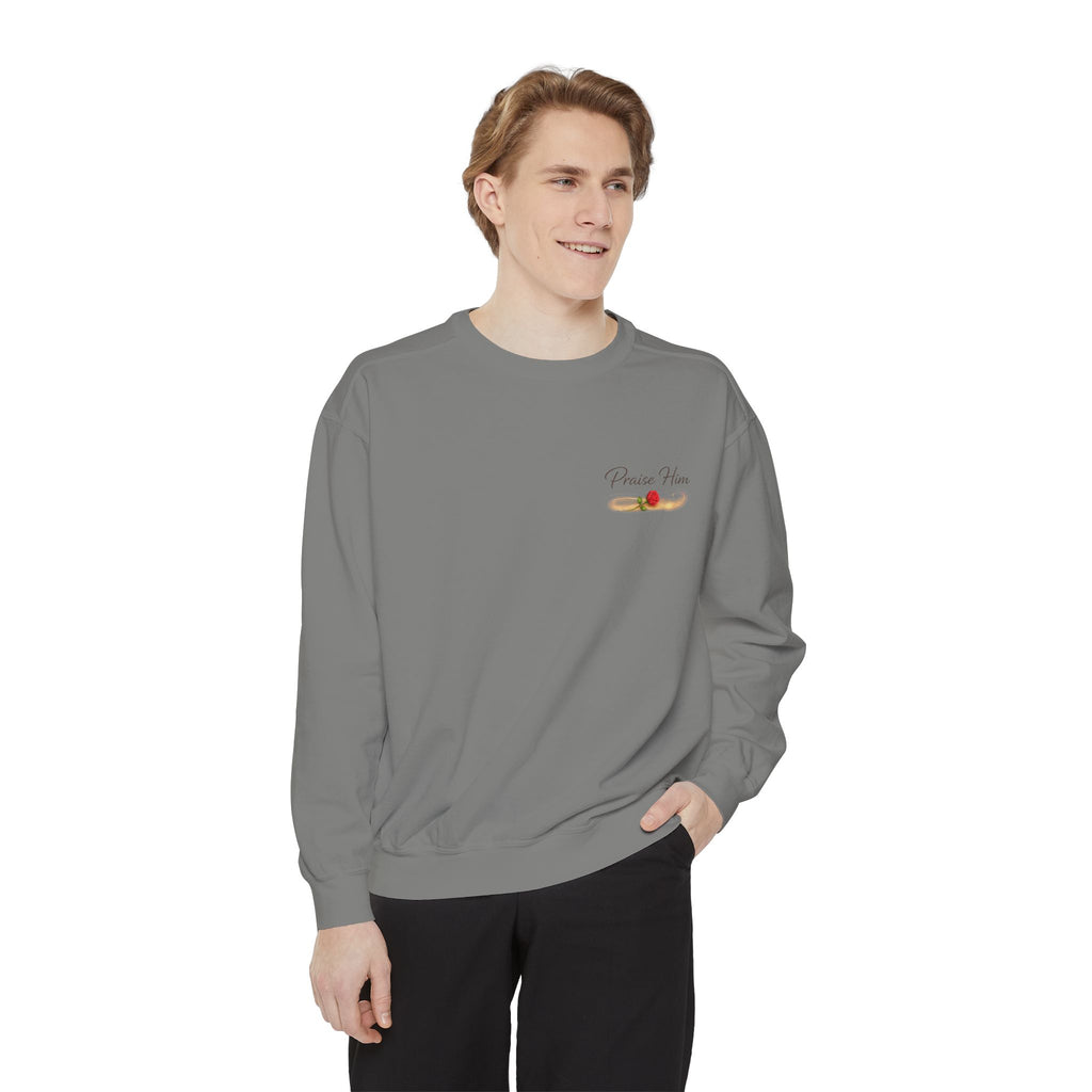 Psalm 34:1 Crewneck Sweatshirt | Inspirational Christian Graphic Sweatshirt | Faith Apparel