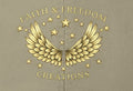 Faith & Freedom – Distressed Cap | Vintage Winged Stars Embroidered Hat