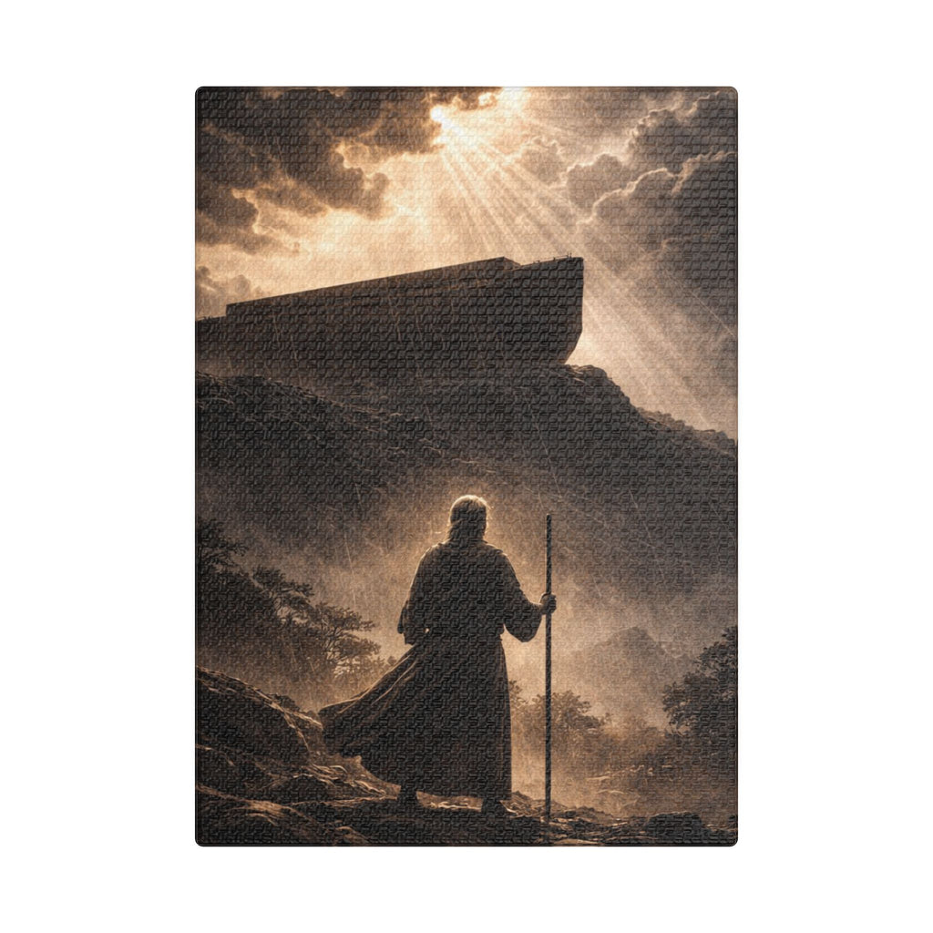 Noah After the Flood Canvas Print – Biblical Christian Wall Art