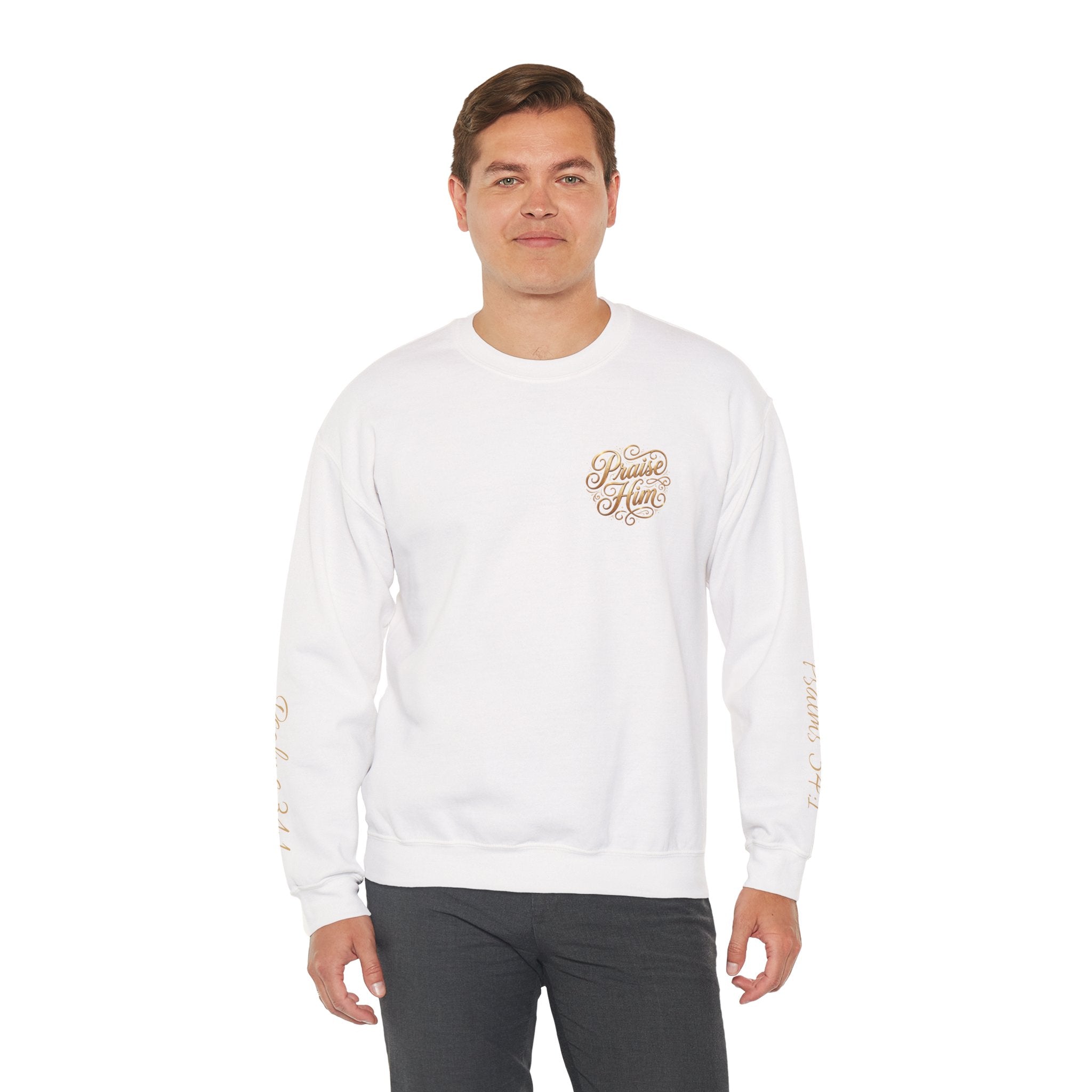Praise Psalm 150 Sweatshirt | Christian Faith Crewneck Pullover | Inspirational Worship Apparel