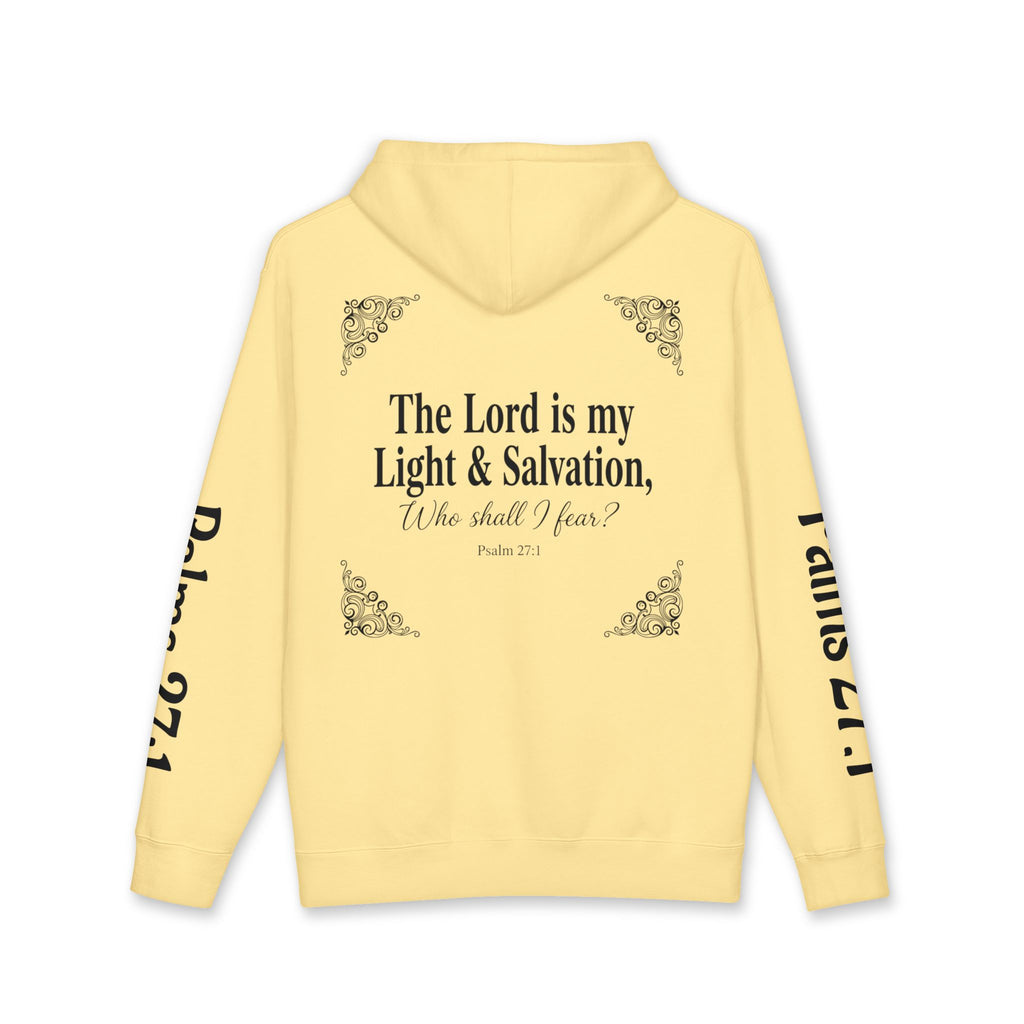 Psalm 27:1 Dove Hoodie – “The Lord is My Light & Salvation” Christian Sweatshirt | Faith Scripture Hoodie