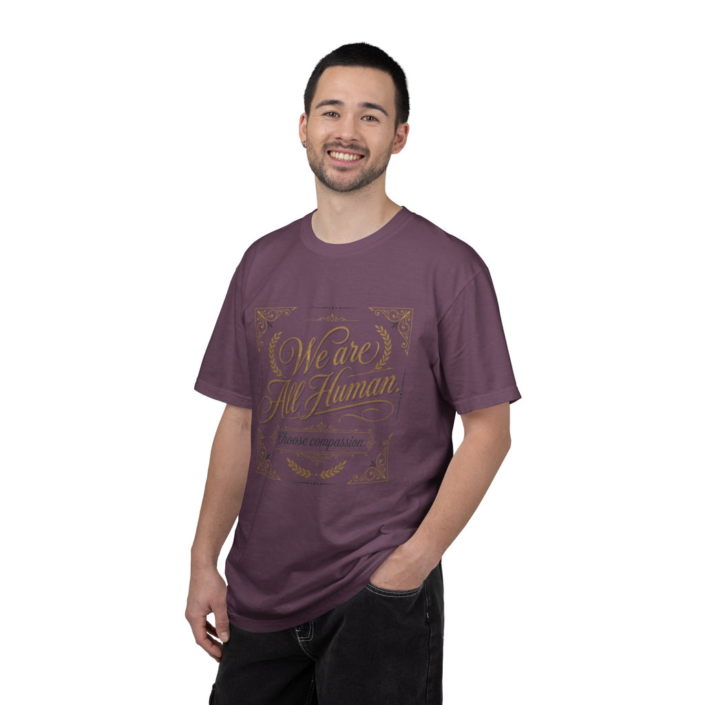 We Are All Human T-Shirt – “Choose Compassion” Inspirational Graphic Tee