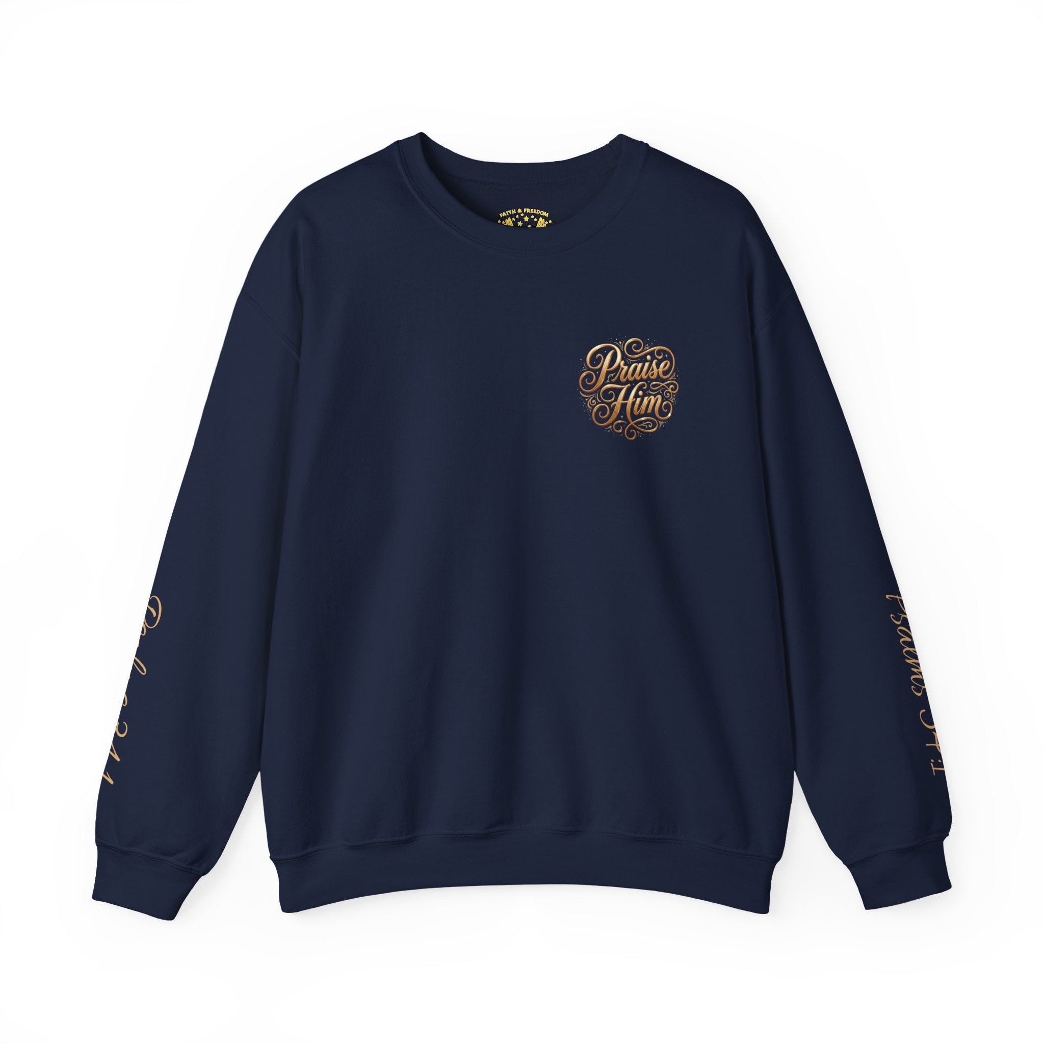 Praise Psalm 150 Sweatshirt | Christian Faith Crewneck Pullover | Inspirational Worship Apparel