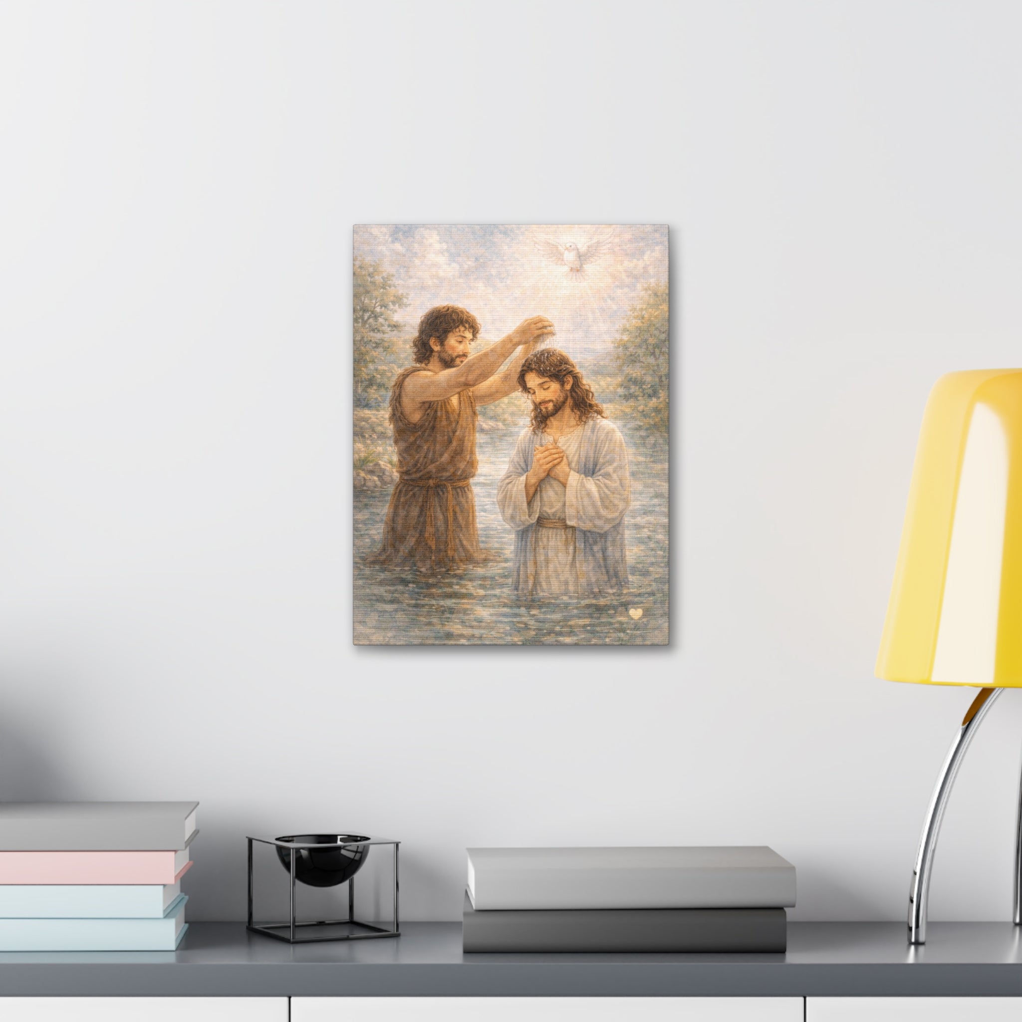 Jesus Is God’s Beloved Son Canvas — Baptism of Jesus (Matthew 3:17)