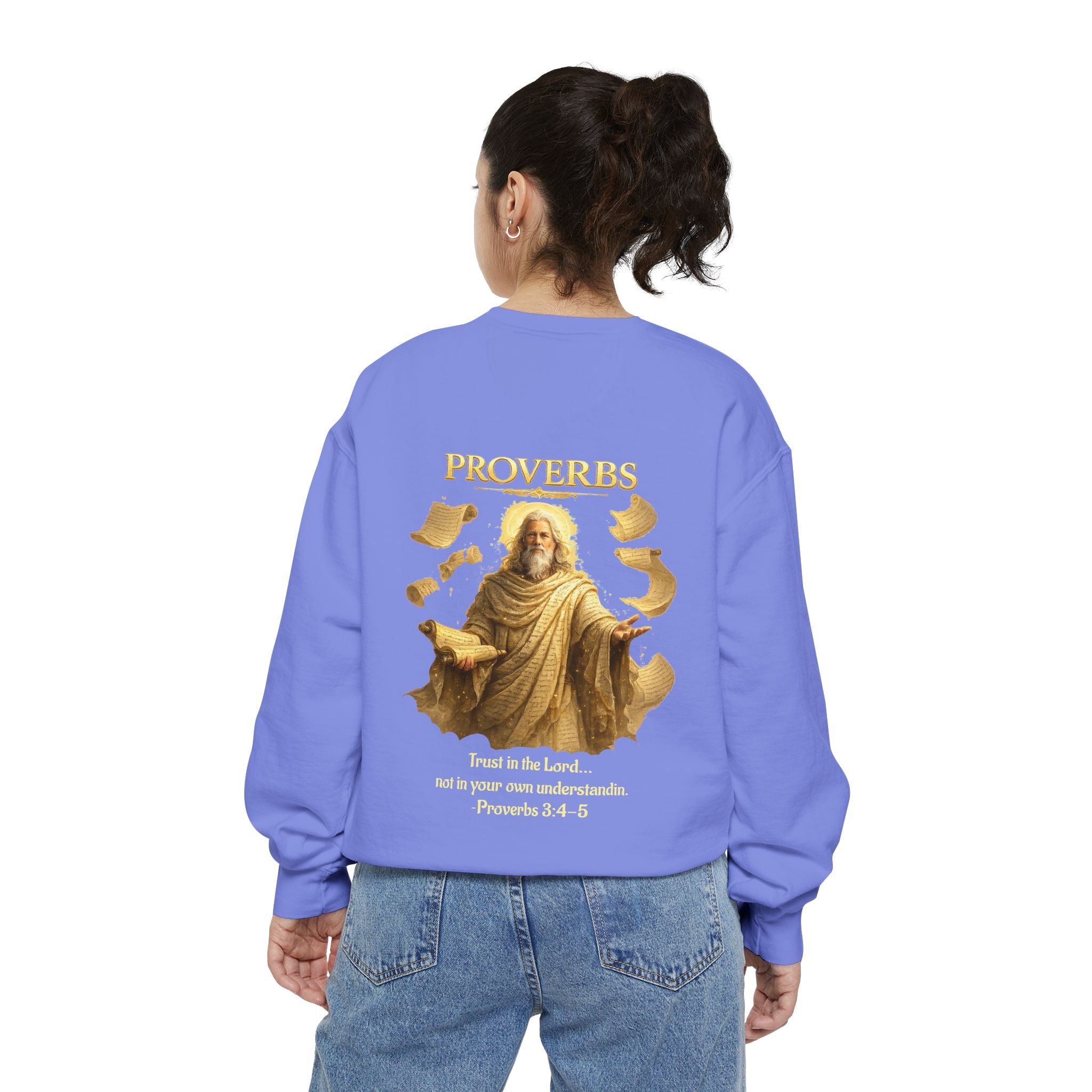 Proverbs Scripture Sweatshirt | Biblical Quote Christian Pullover | Inspirational Faith Crewneck