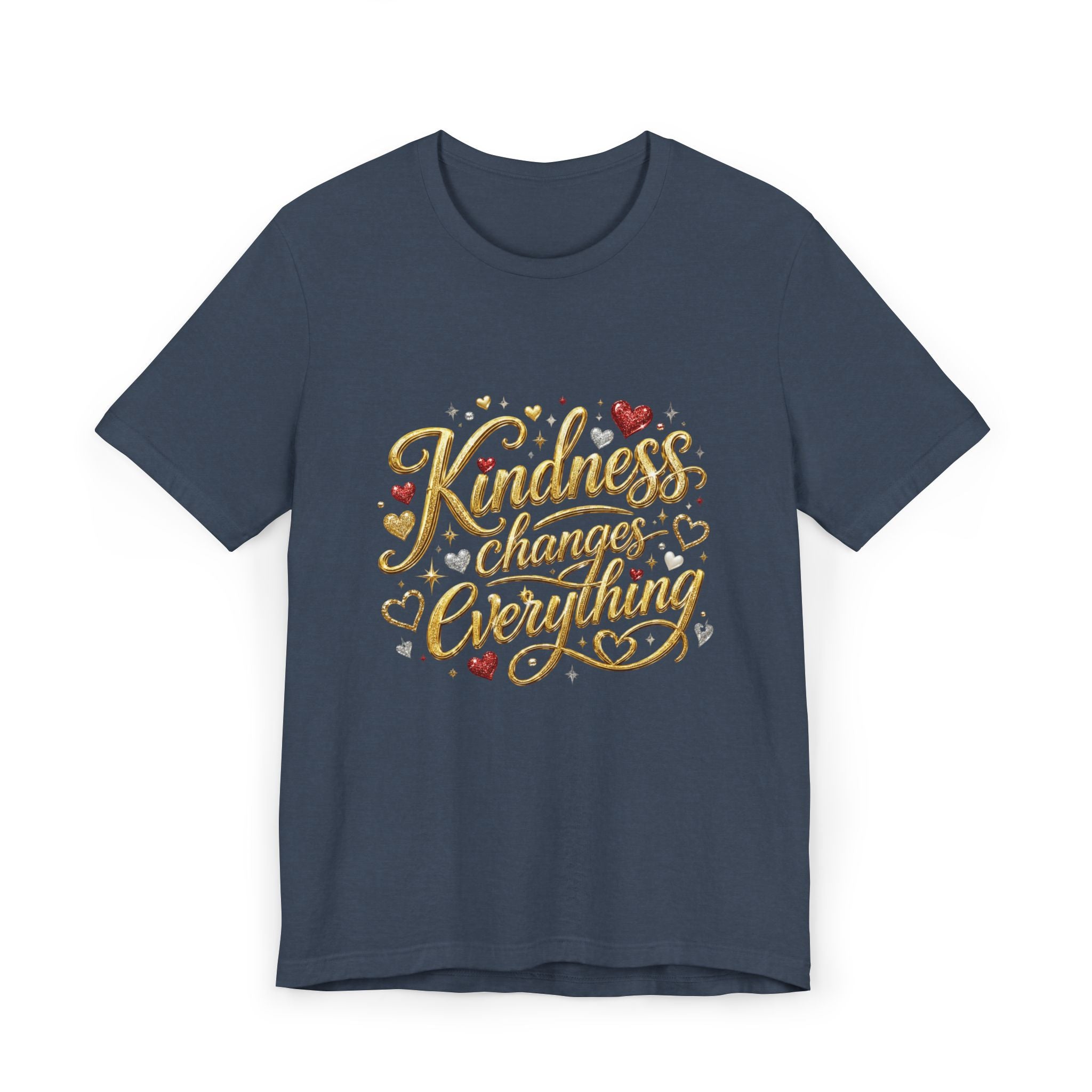 Kindness Changes Everything T-Shirt | Inspirational Script Graphic Tee | Soft Everyday Kindness Shirt