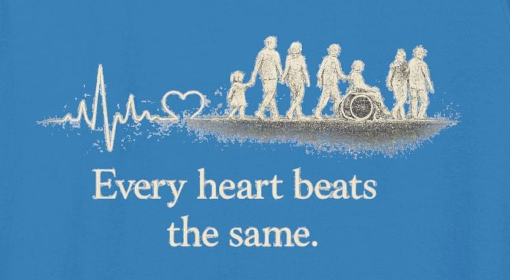 “Every Heart Beats the Same” Vintage Surf Tank Top – Garment-Dyed Coastal Unity Tank