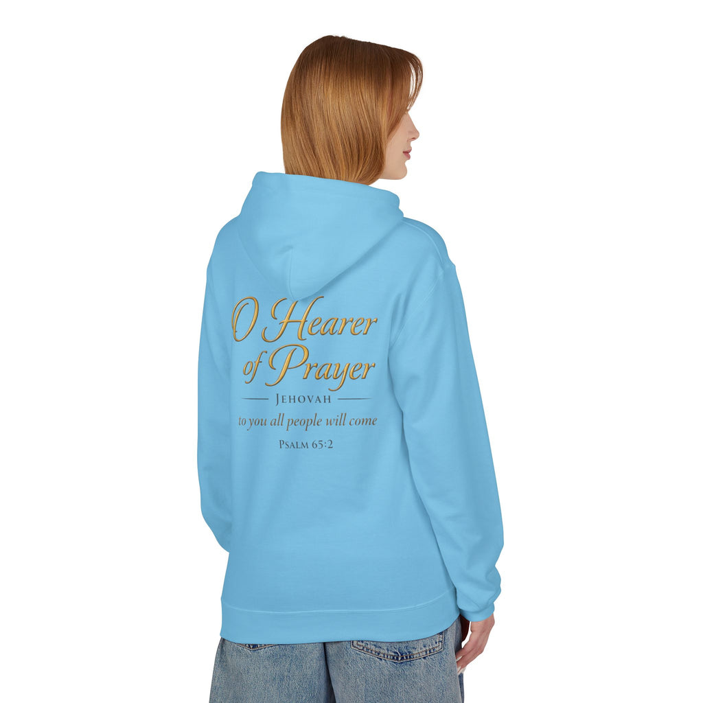 Prayer Hoodie – “O Hearer of Prayer” Psalm 65:2 Christian Pullover | Faith & Freedom Creations