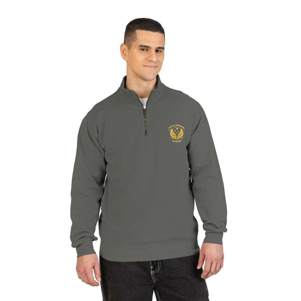 Noah – Quarter-Zip Sweatshirt | “No Room Service — Lots of Rain” Review – Five-Star Faith Series