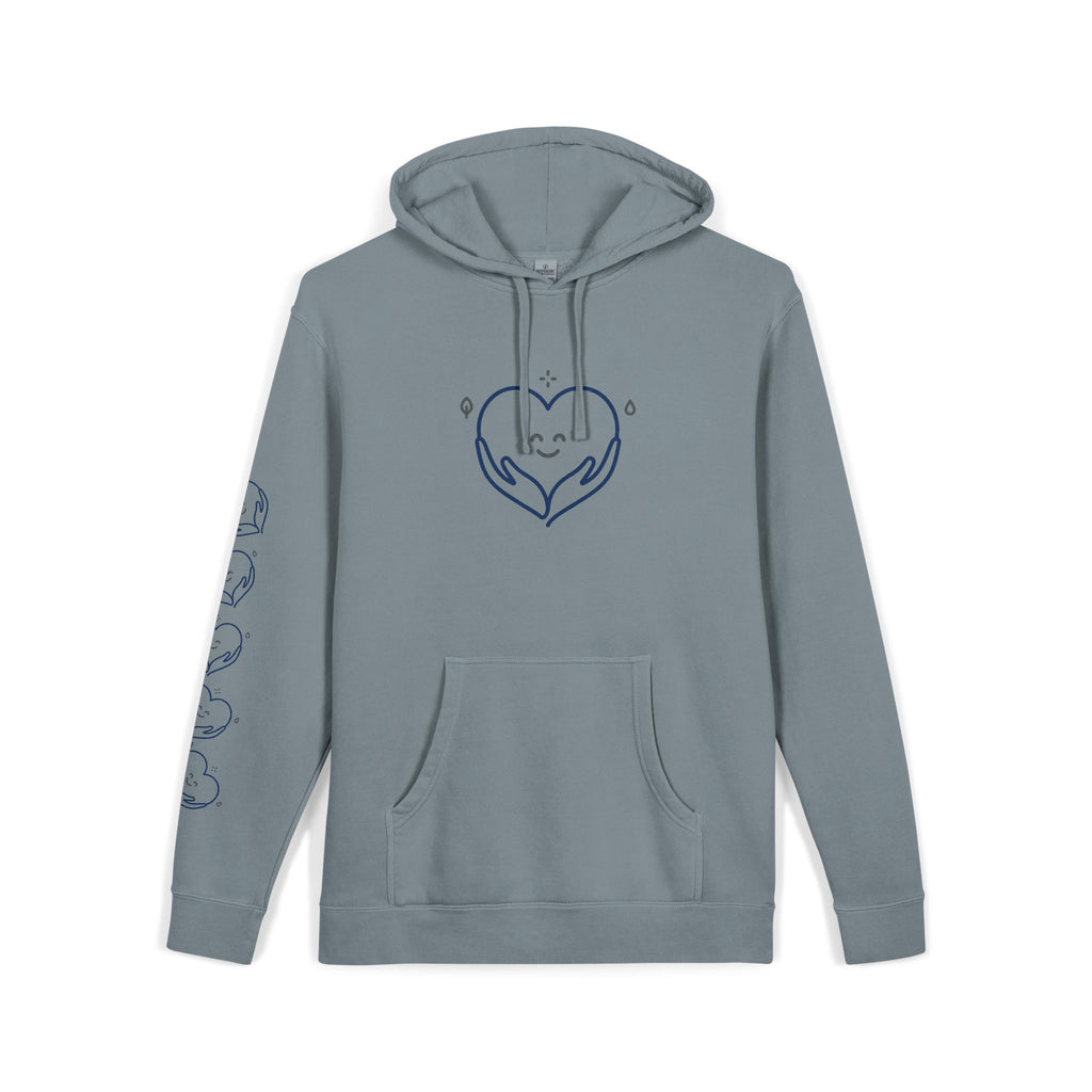 Kindness Changes Everything Hoodie – Heart Graphic Pigment-Dyed Sweatshirt