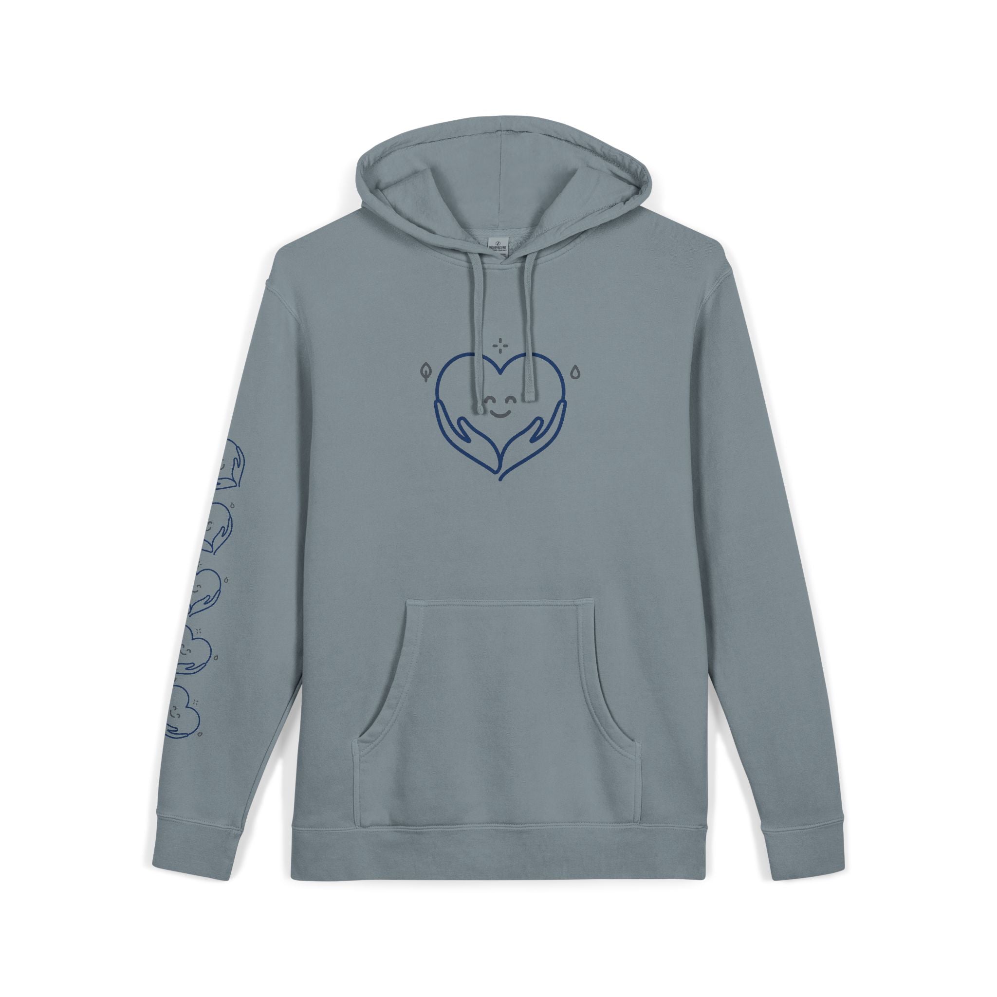Kindness Changes Everything Hoodie – Heart Graphic Pigment-Dyed Sweatshirt
