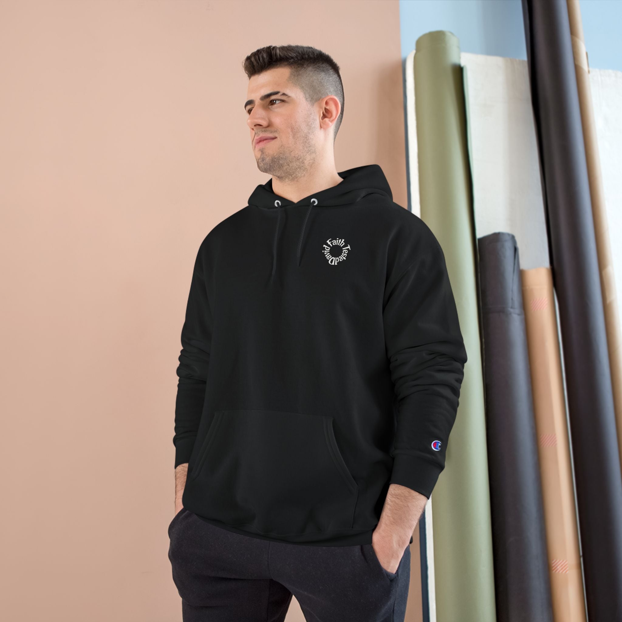 David & Goliath – Champion Hoodie | Giant Graphic – Five-Star Faith Series