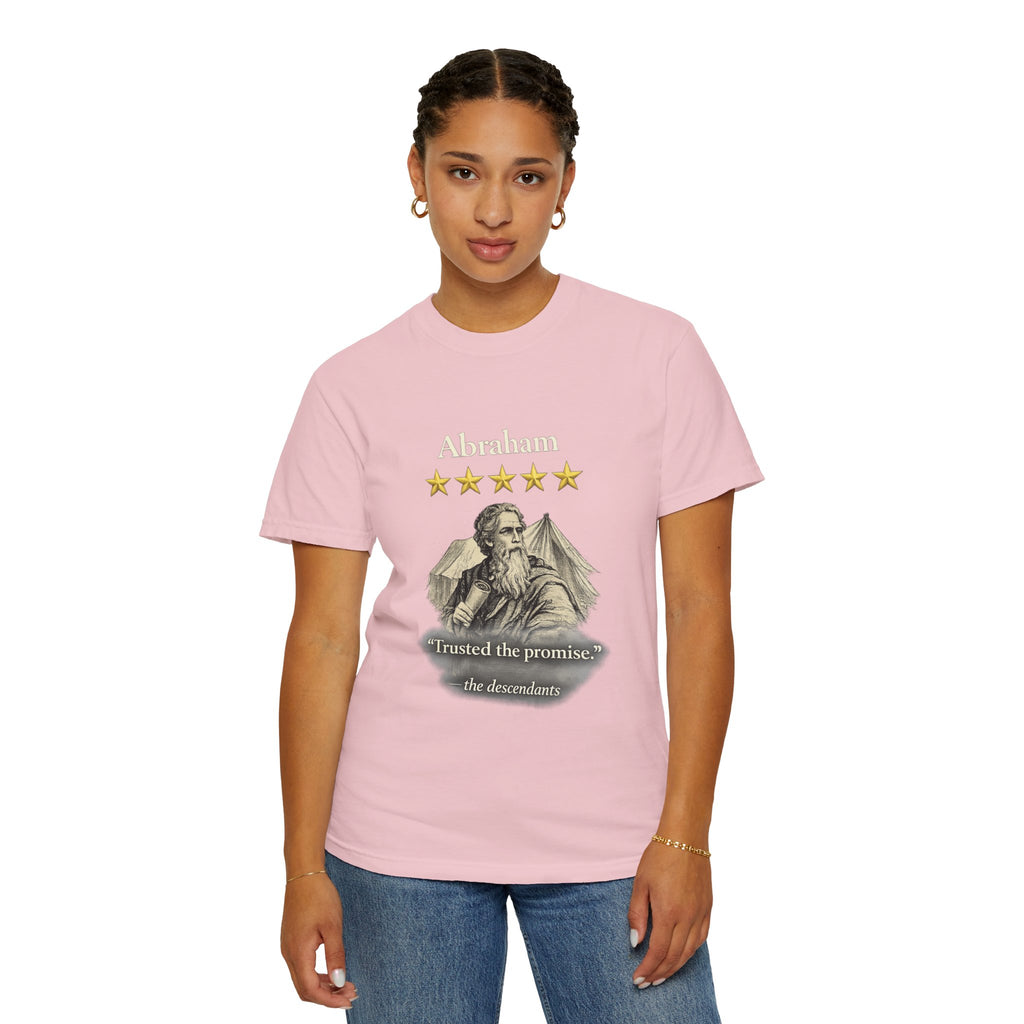 Abraham – Vintage T-Shirt | “I Trusted the Promise” Graphic – Five-Star Faith Series