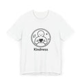 Kindness Minimalist T-Shirt | Inspirational Heart Emblem Tee | Soft Everyday Graphic Shirt