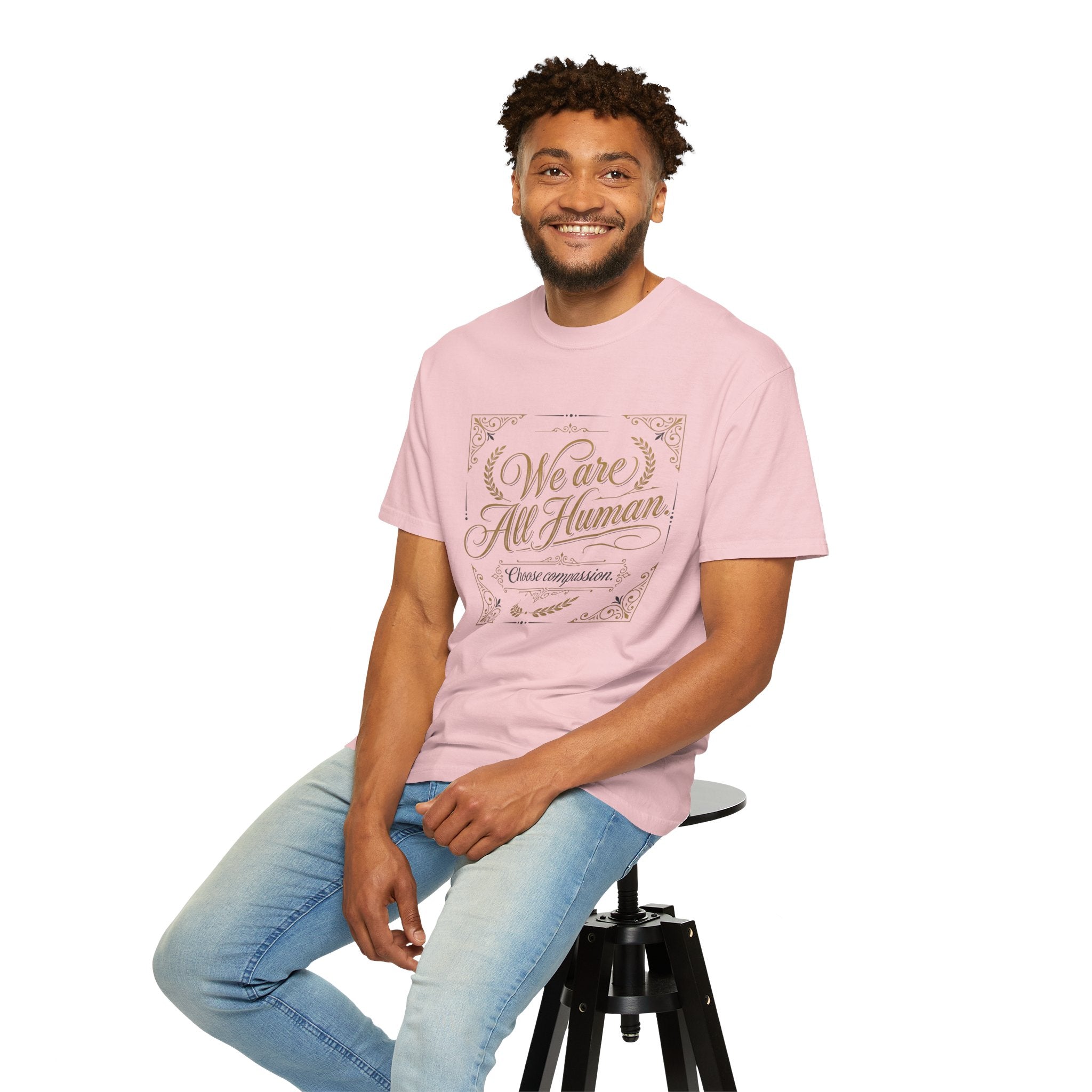 We Are All Human T-Shirt – “Choose Compassion” Inspirational Graphic Tee