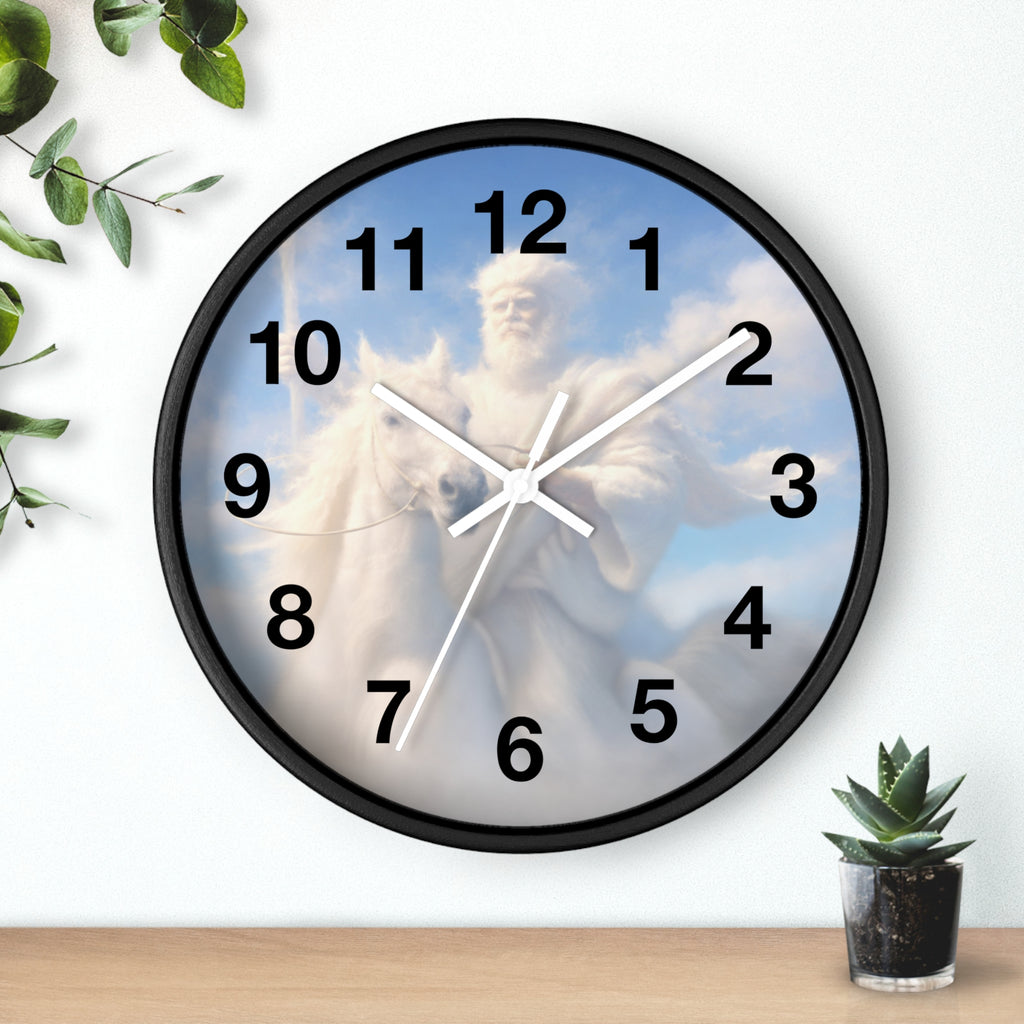 Jesus Riding on the Clouds Wall Clock | Christian Religious Clock | Inspirational Faith Home Decor