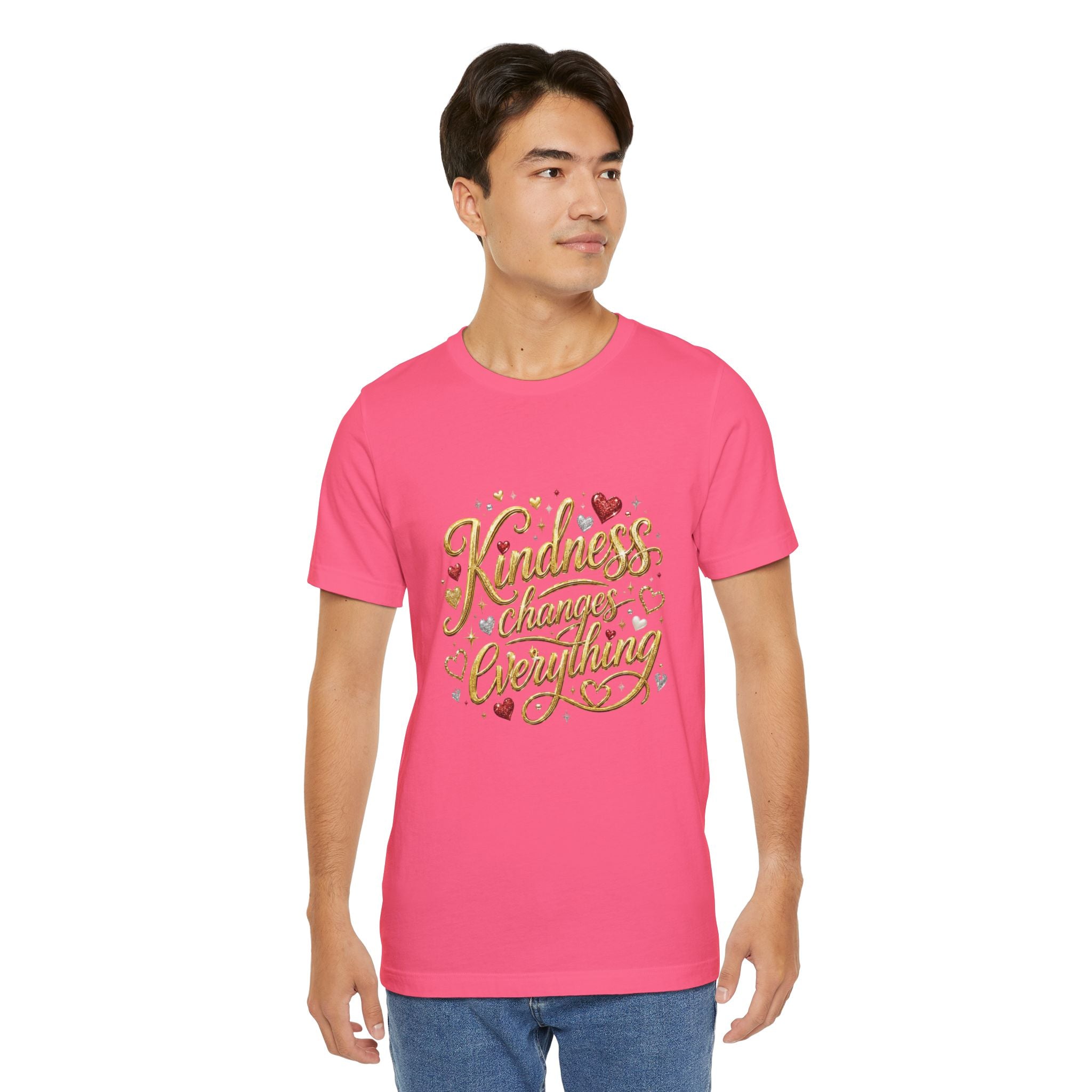 Kindness Changes Everything T-Shirt | Inspirational Script Graphic Tee | Soft Everyday Kindness Shirt