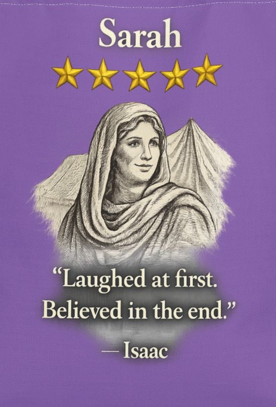 Sarah – Personalized Tote Bag | “Laughed at First. Believed in the End.” Review – Five-Star Faith Series